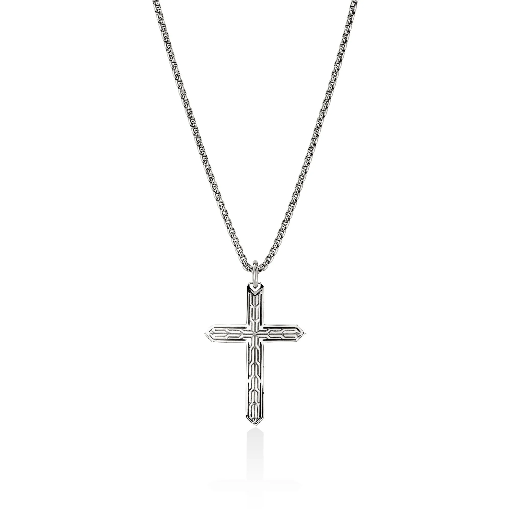 Icon 50 Cross Pendant Necklace, Sterling Silver|NM989477 sold by John Hardy product image thumbnail 3