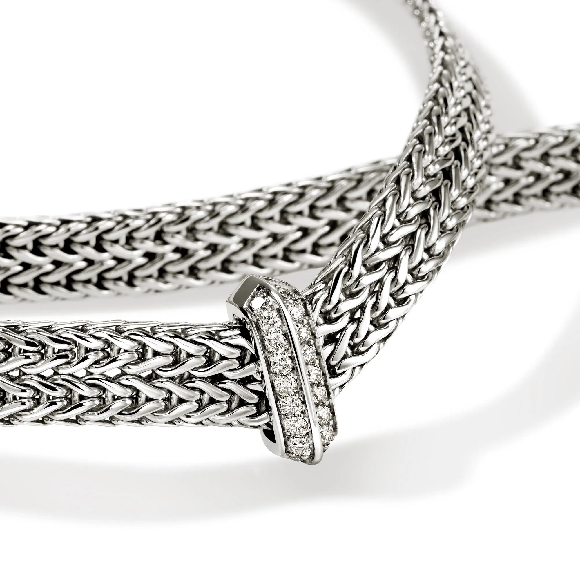 Icon Link Necklace, Sterling Silver, Diamonds, 6MM|NBP989352DI sold by John Hardy product image thumbnail 2