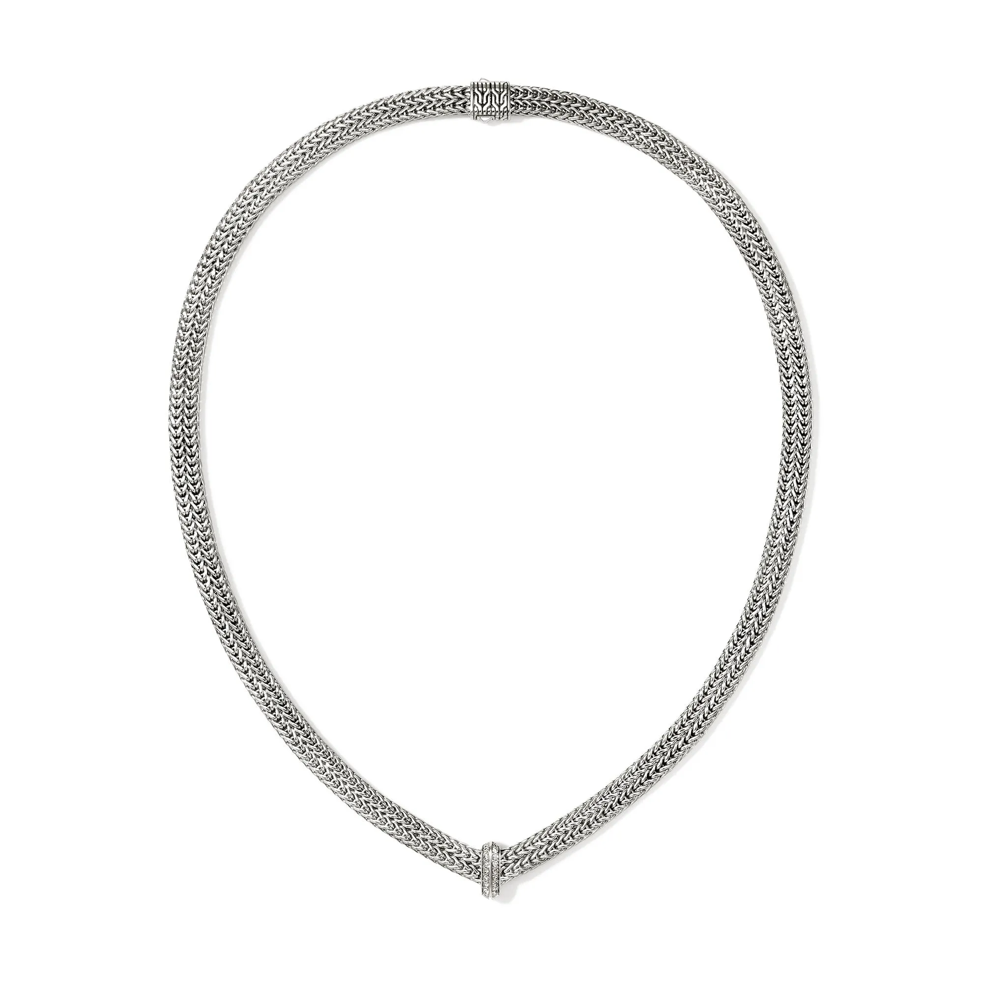Icon Link Necklace, Sterling Silver, Diamonds, 6MM|NBP989352DI sold by John Hardy product image thumbnail 4