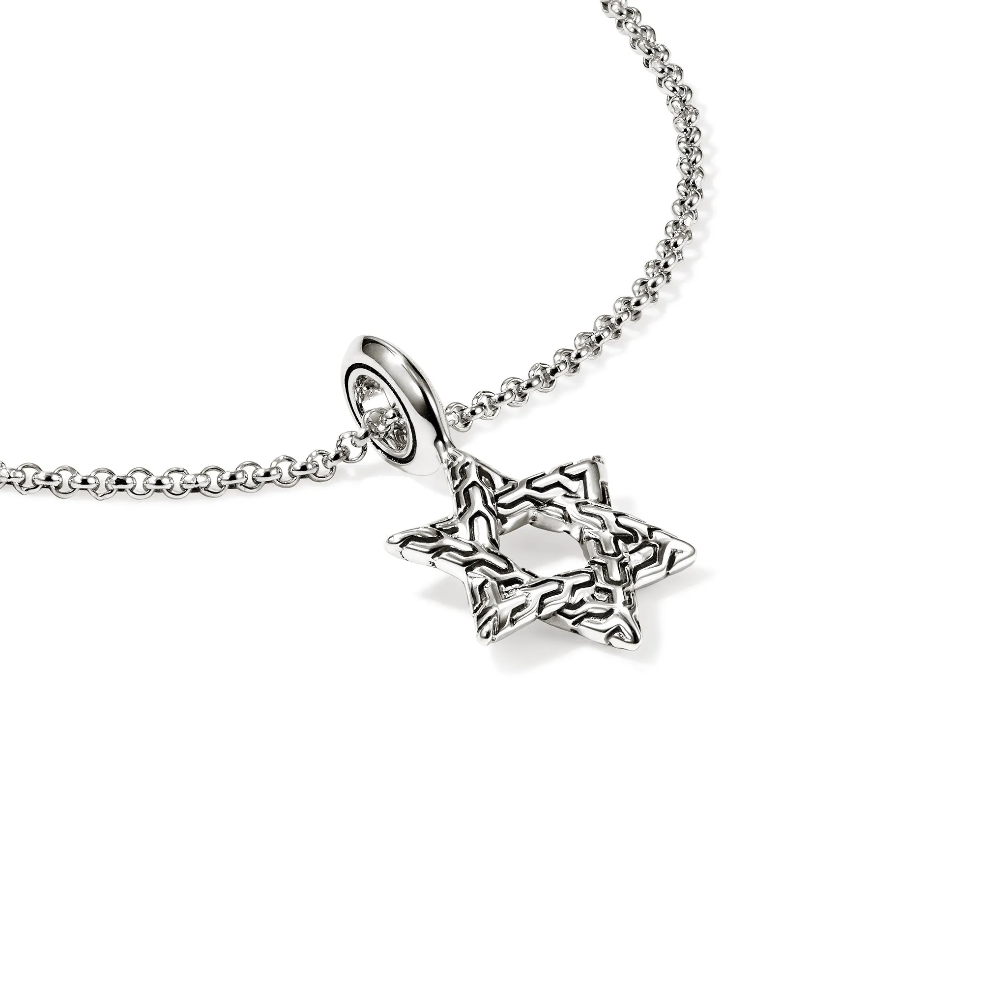 JH Essential Star of David Necklace, Sterling Silver|NB989399 sold by John Hardy product image thumbnail 2