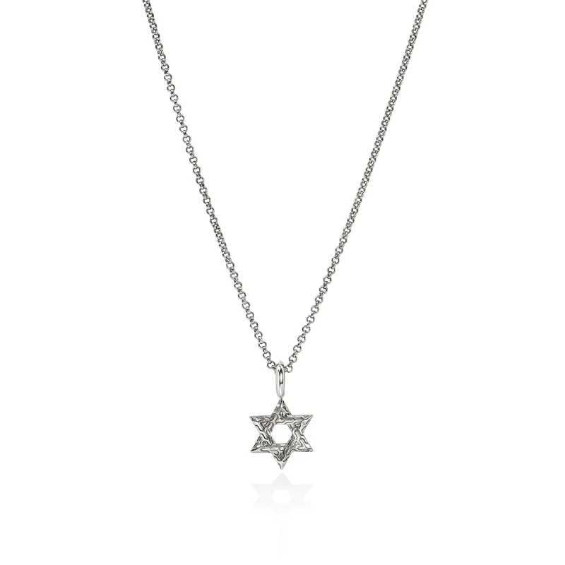 JH Essential Star of David Necklace, Sterling Silver|NB989399 sold by John Hardy