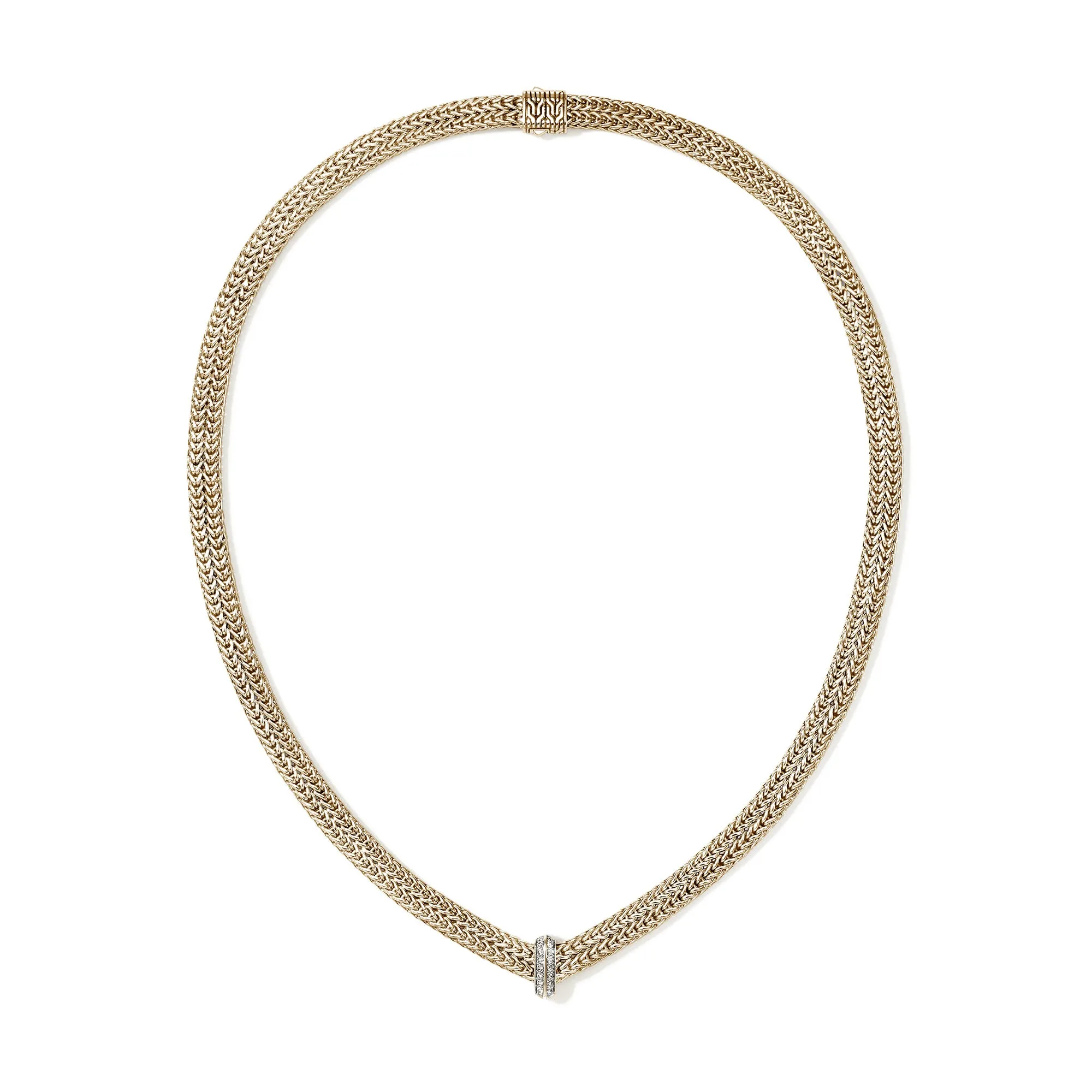 Icon Link Necklace, Gold, Diamonds, 6MM|NGGX989352DI sold by John Hardy product image thumbnail 4