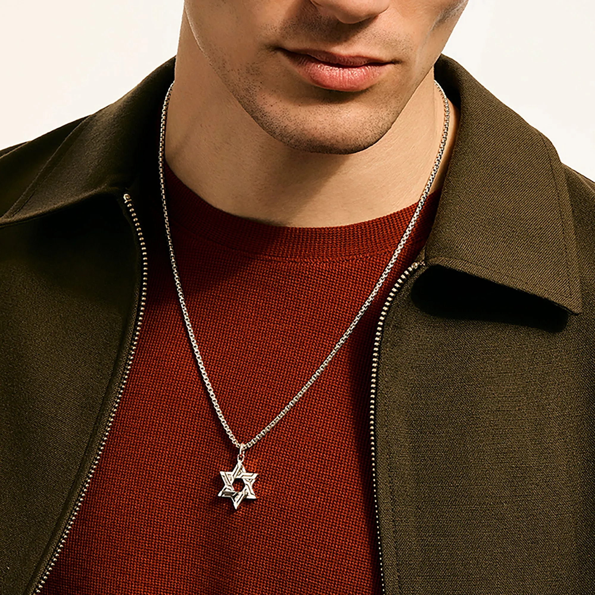 Icon 50 Star of David Pendant Necklace, Sterling Silver|NM989488 sold by John Hardy product image thumbnail 4