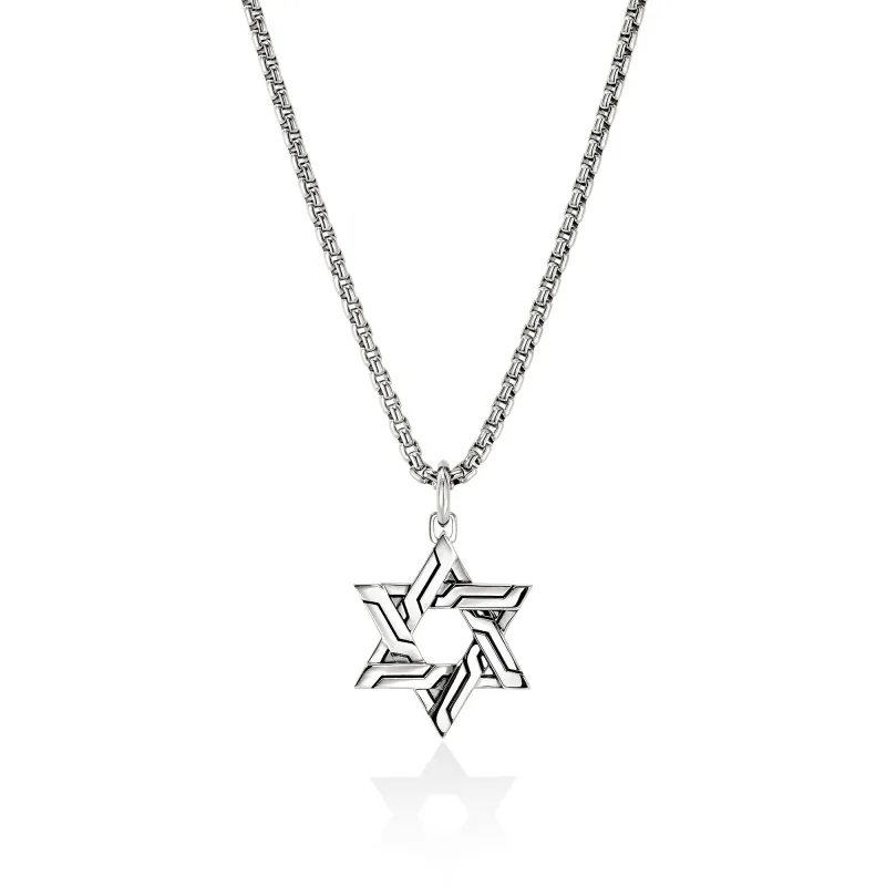 Icon 50 Star of David Pendant Necklace, Sterling Silver|NM989488 sold by John Hardy