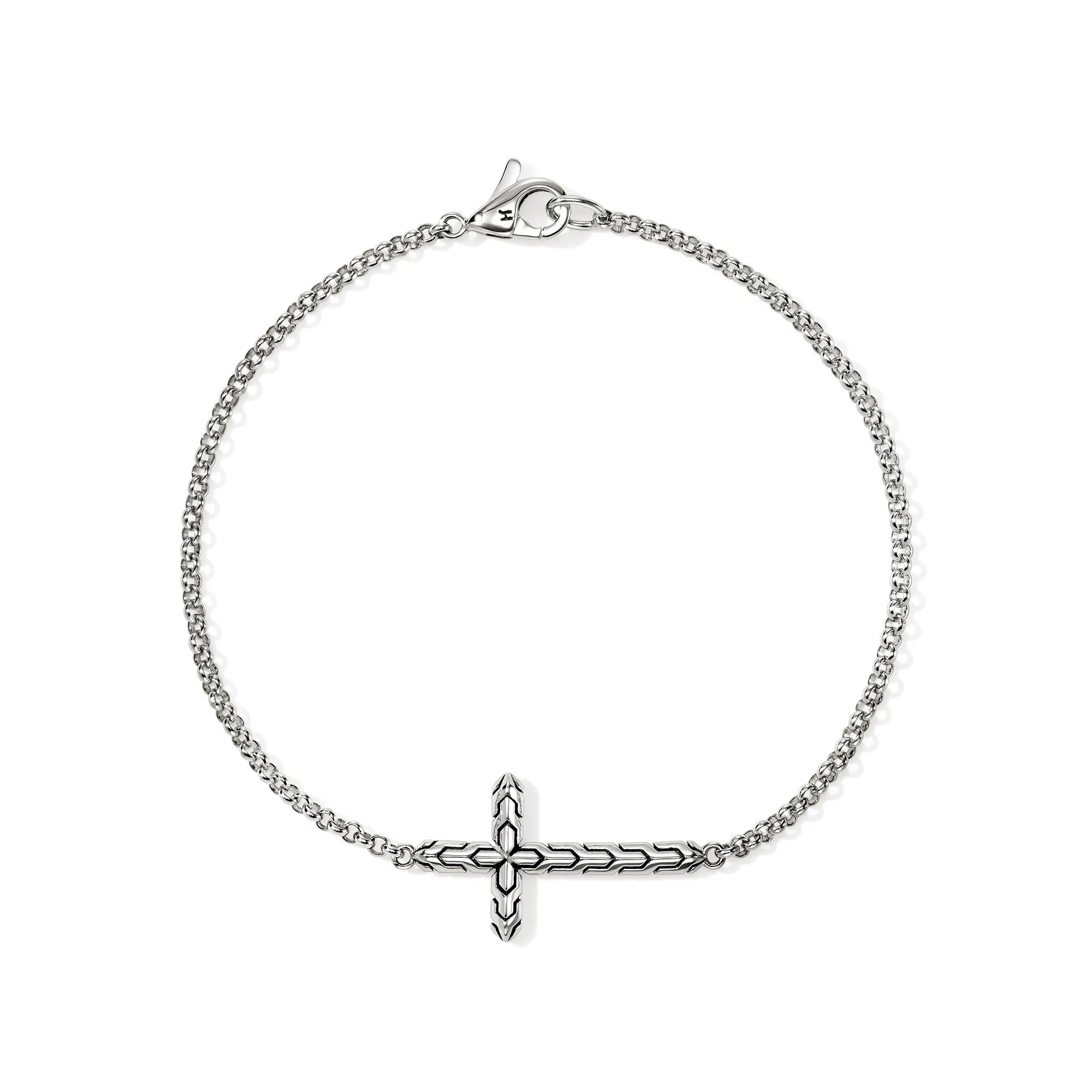 JH Essential Cross Bracelet, Sterling Silver|BU98941 sold by John Hardy