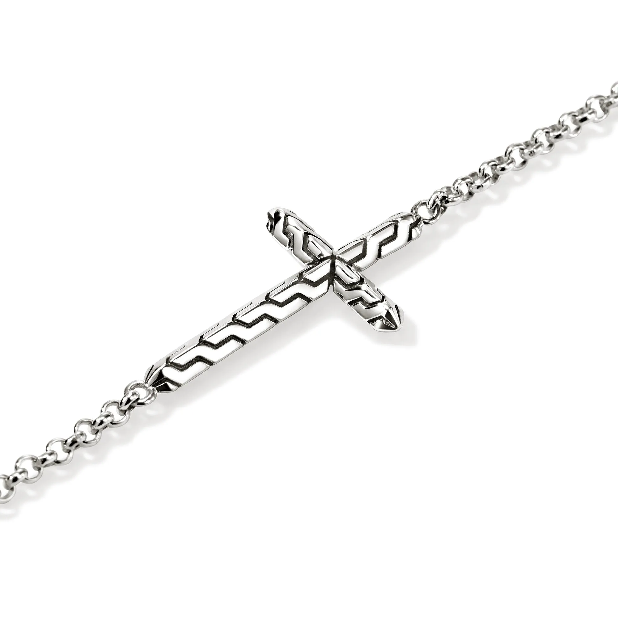 JH Essential Cross Bracelet, Sterling Silver|BU98941 sold by John Hardy product image thumbnail 2