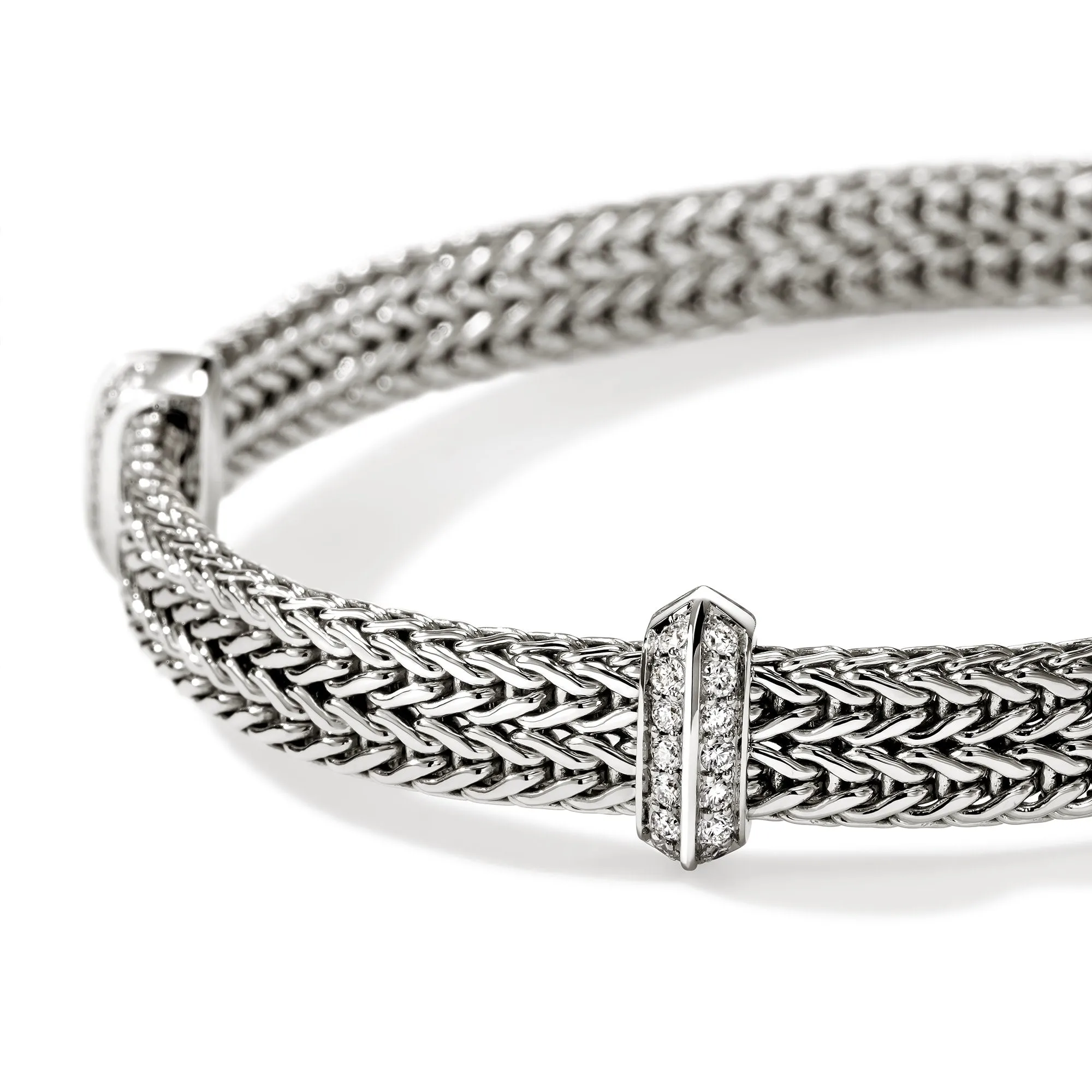 Icon Link Bracelet, Sterling Silver, Diamonds, 6MM|BUP989792DI sold by John Hardy product image thumbnail 2