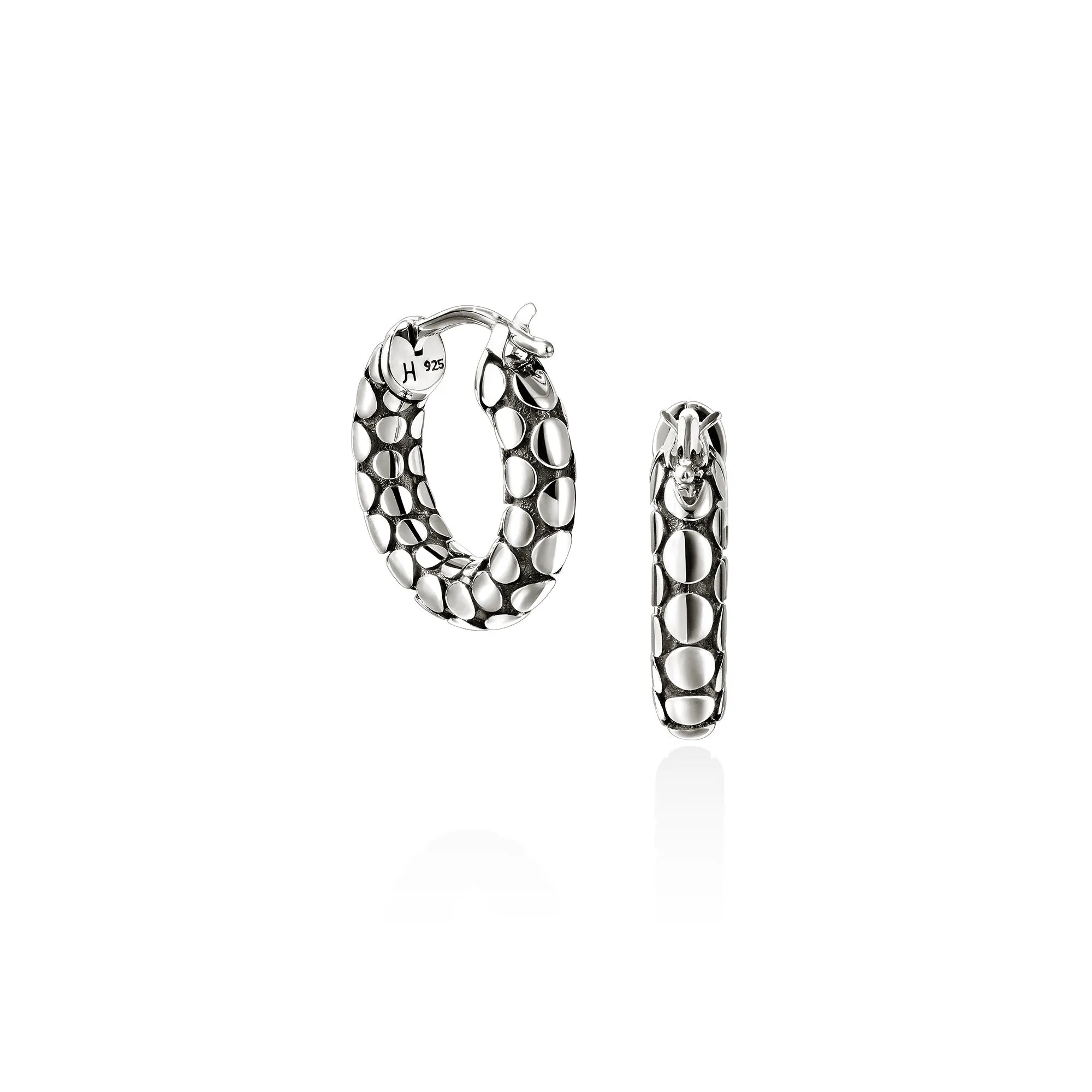 Dot Hoop Earrings, Sterling Silver, 15MM|EB30176 sold by John Hardy product image thumbnail 3