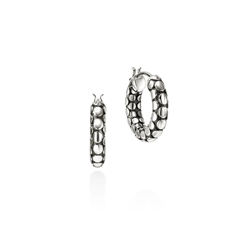 Dot Hoop Earrings, Sterling Silver, 15MM|EB30176 sold by John Hardy