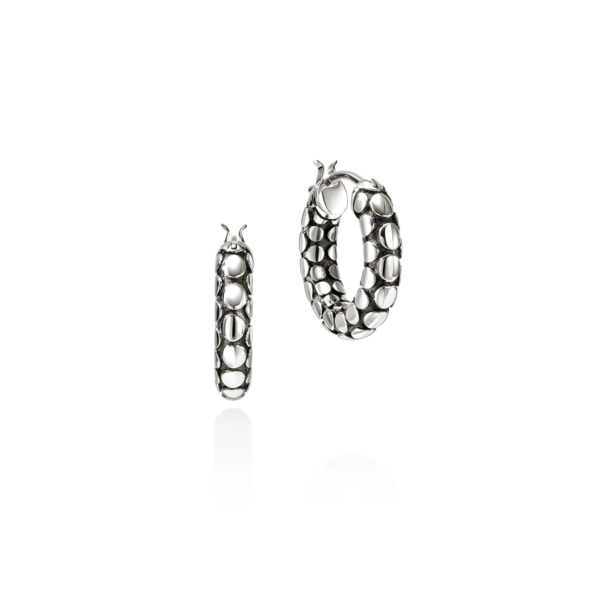 Dot Hoop Earrings, Sterling Silver, 15MM|EB30176 sold by John Hardy