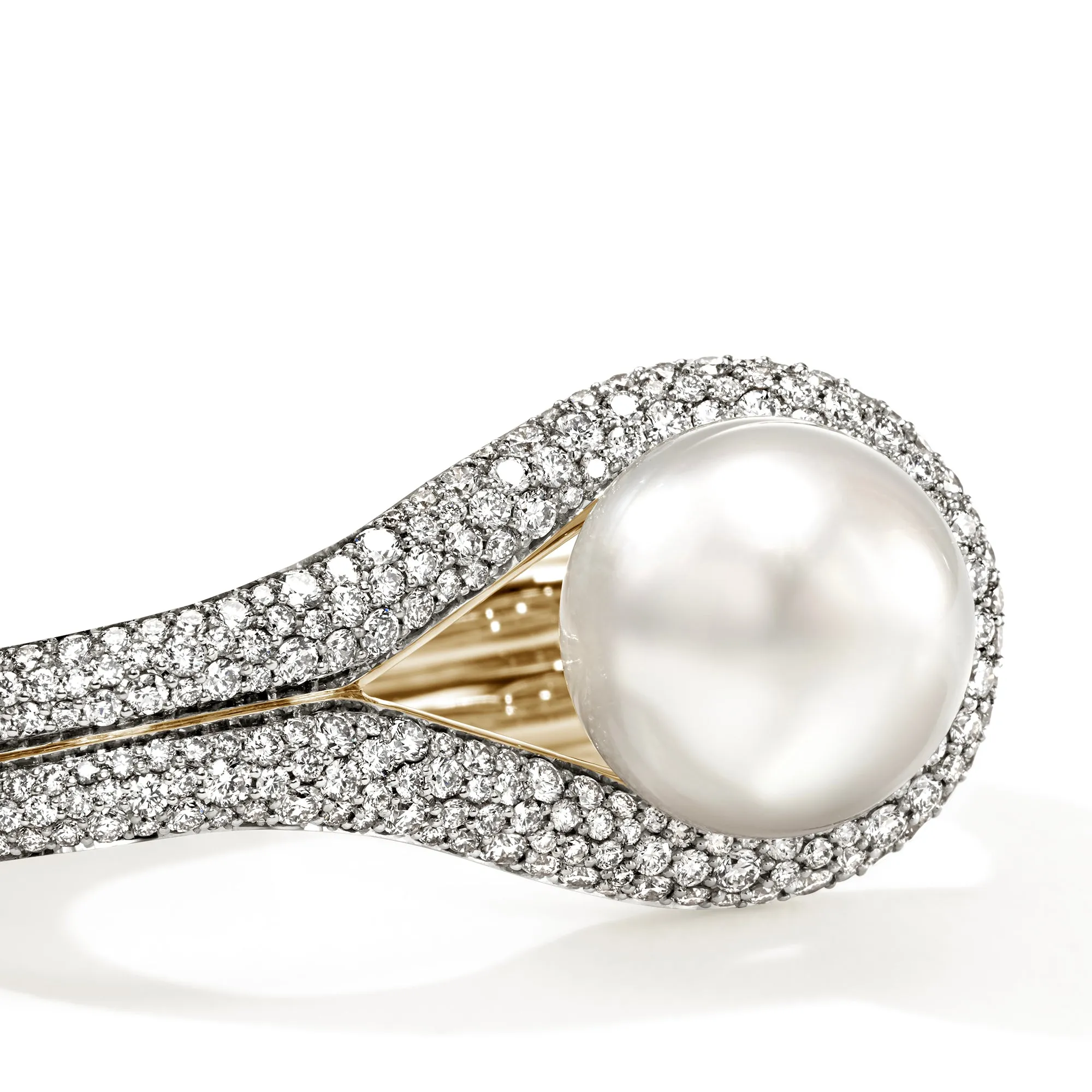 Surf Two Finger Ring, Gold, Diamonds, Pearl|RGGX895152DI sold by John Hardy product image thumbnail 2