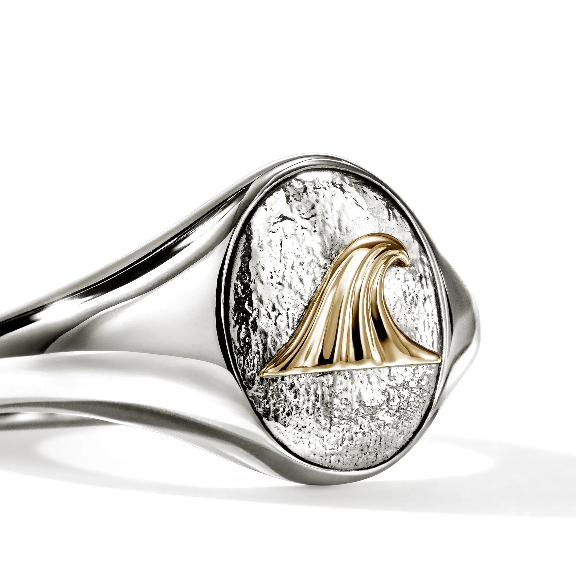 Wave Signet Ring, Gold, Sterling Silver|RMZZ98852 sold by John Hardy product image thumbnail 2