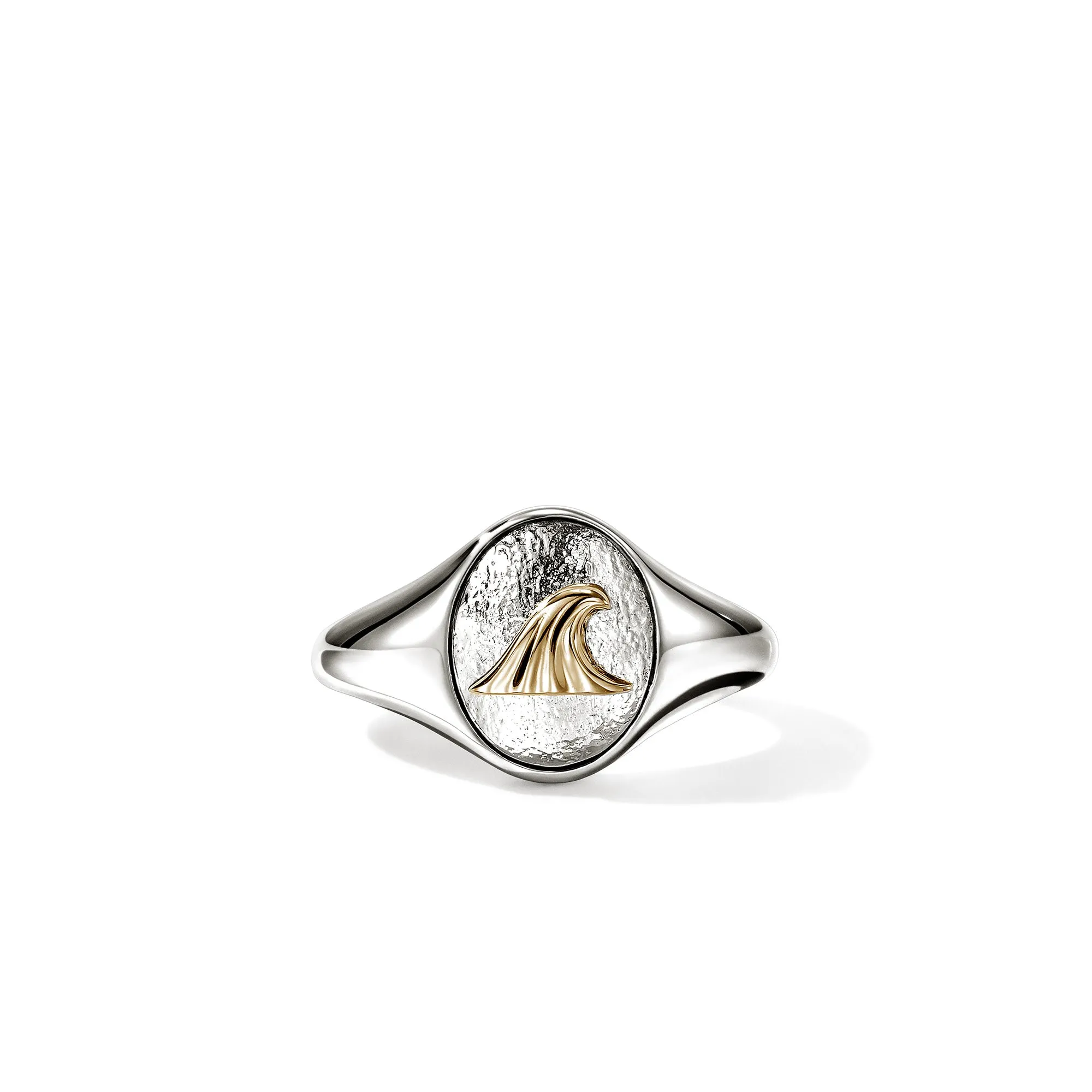 Wave Signet Ring, Gold, Sterling Silver|RMZZ98852 sold by John Hardy