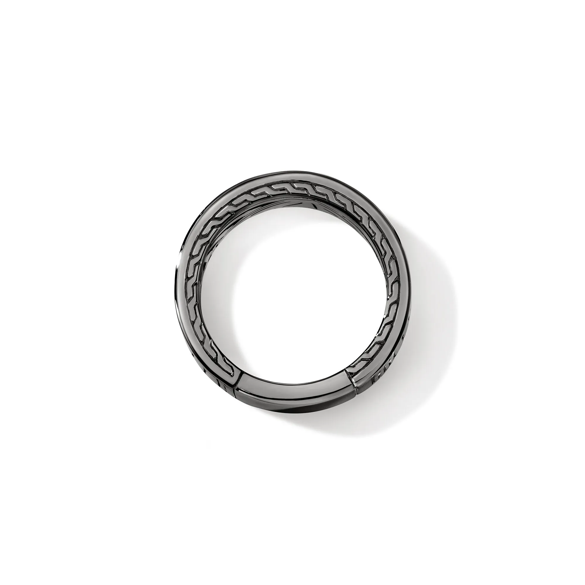 Carved Chain Ring, Dark Silver, Hardstones|RMS988021BRDBONHE sold by John Hardy product image thumbnail 4