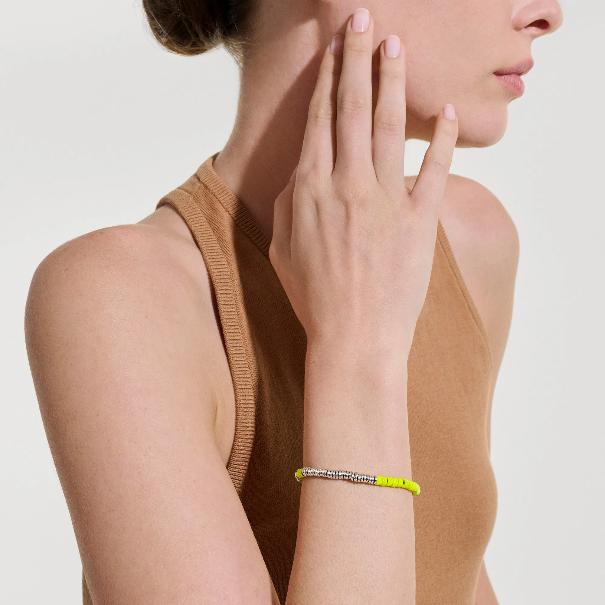 Heishi Bracelet, Sterling Silver, Enamel|BU900698YE sold by John Hardy product image thumbnail 5