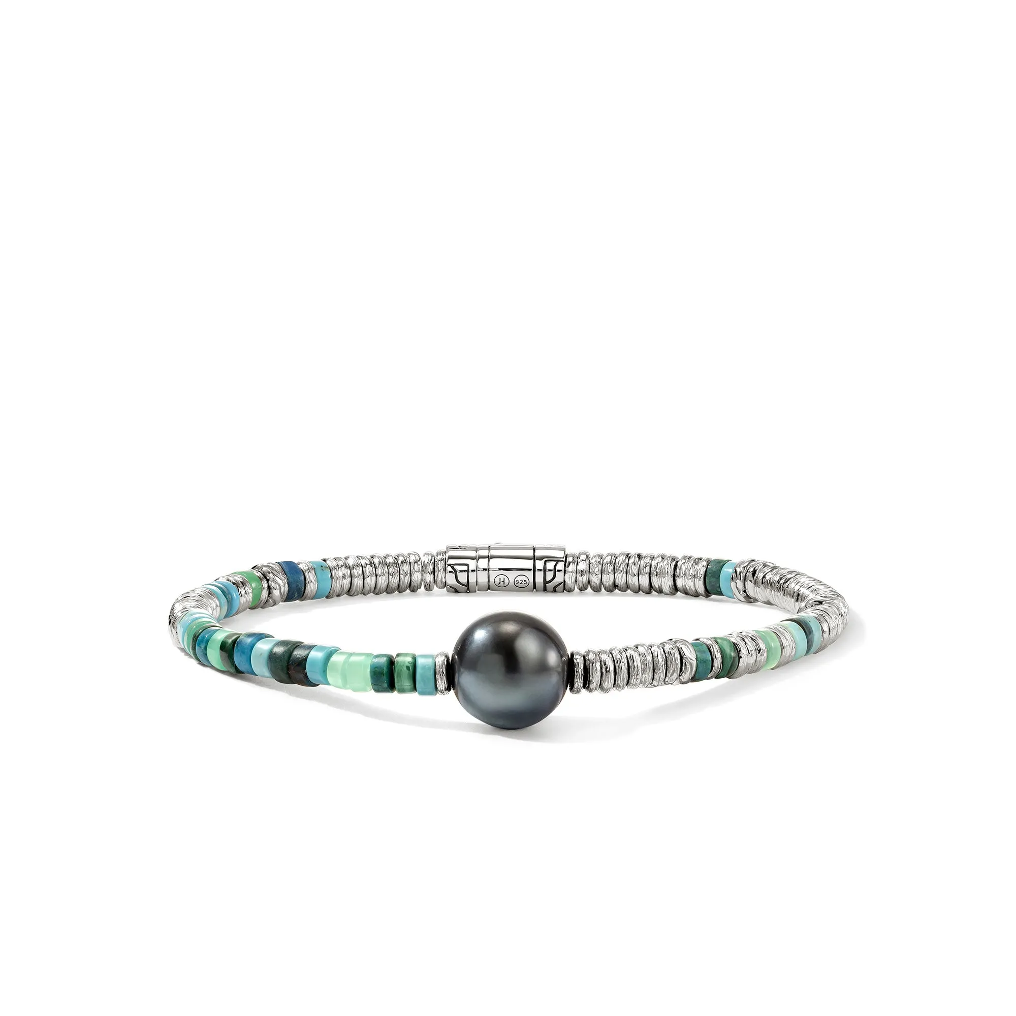 Heishi Bracelet, Sterling Silver, Hardstones, Pearl|BUS987971TQCRS sold by John Hardy