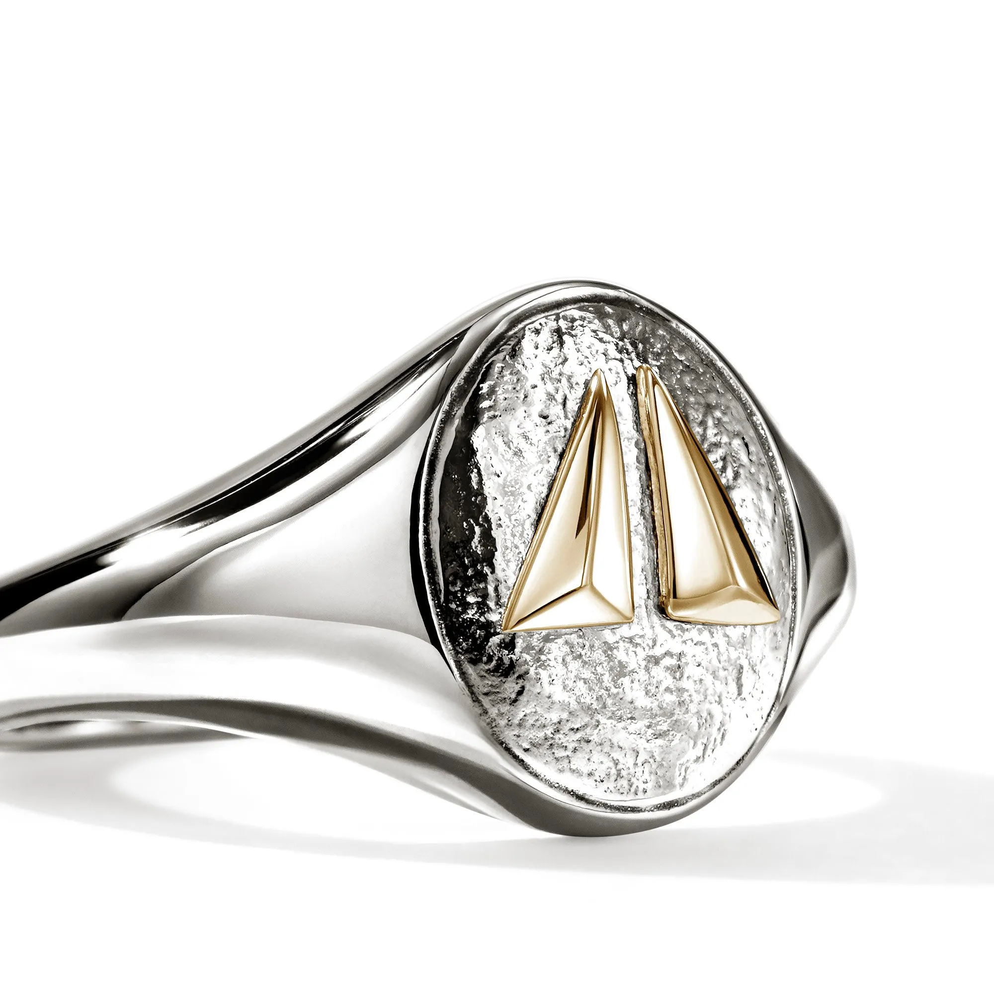 Split Gate Signet Ring, Gold, Sterling Silver|RMZZ98851 sold by John Hardy product image thumbnail 2