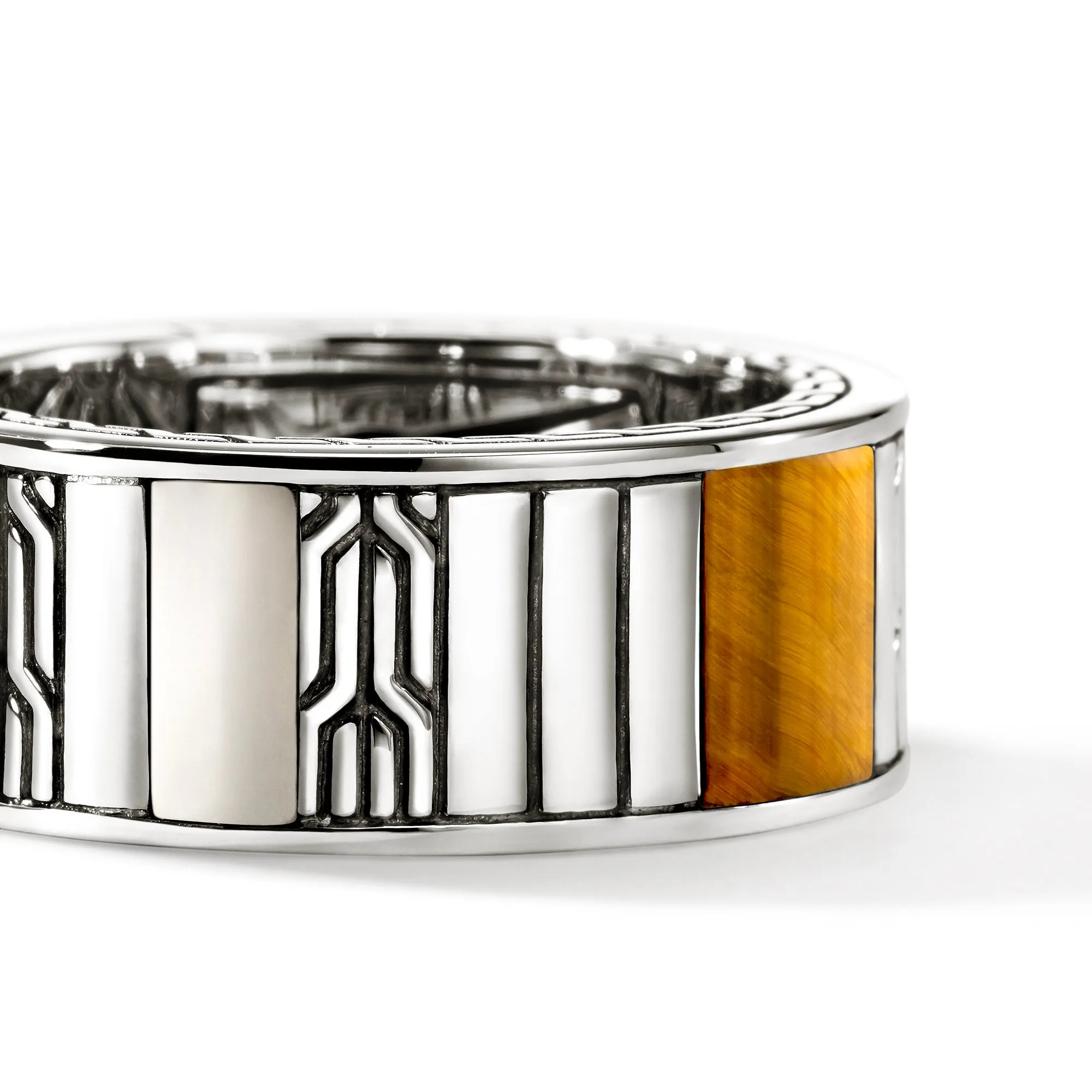 Icon 50 Ring, Sterling Silver, Hardstones|RMS988021TEPY sold by John Hardy product image thumbnail 2