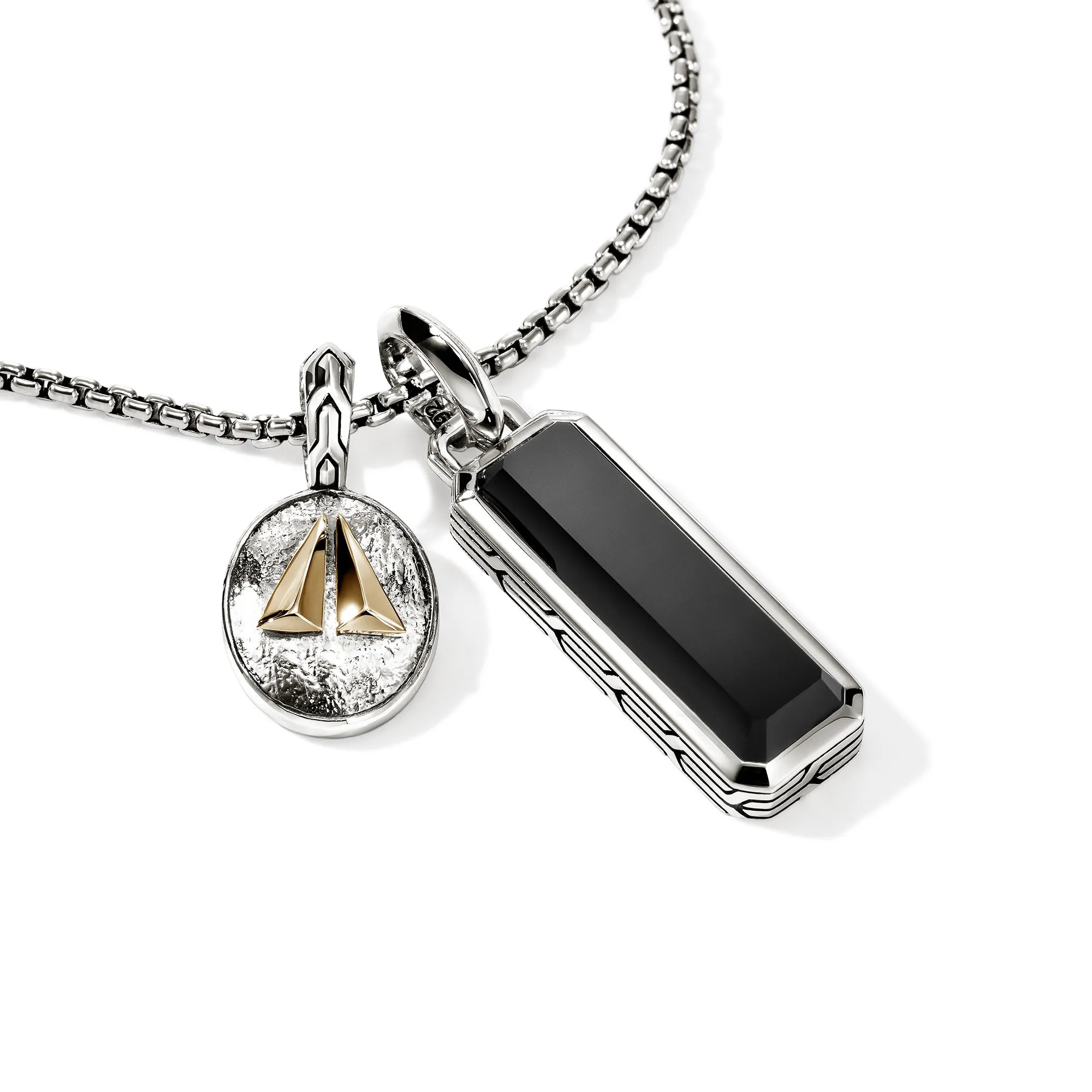 Split Gate Talisman Necklace, Gold, Sterling Silver, Black Onyx|NMZZ98845BON sold by John Hardy product image thumbnail 2