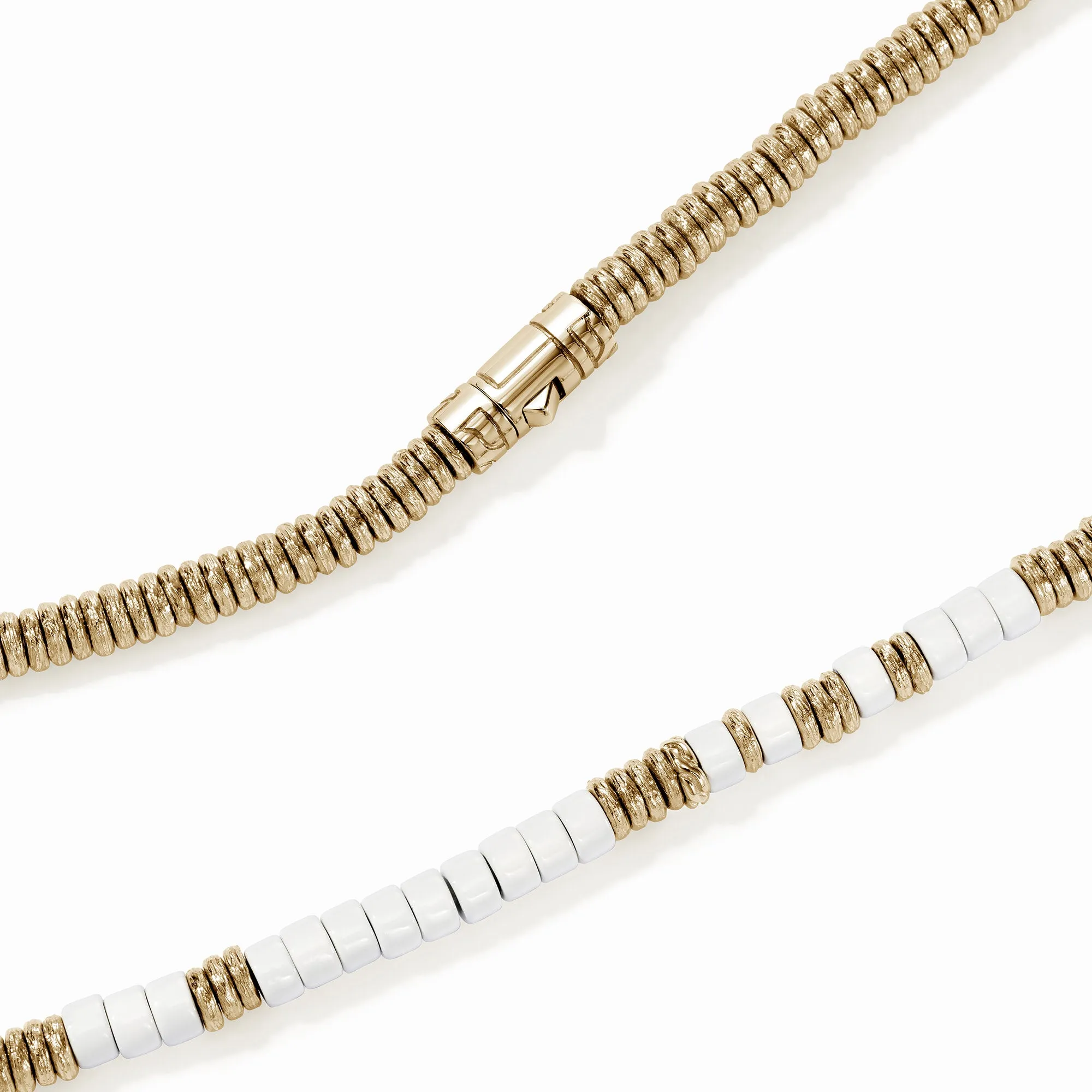 Heishi Necklace, Gold, Enamel|NMZZ98907WH sold by John Hardy product image thumbnail 2