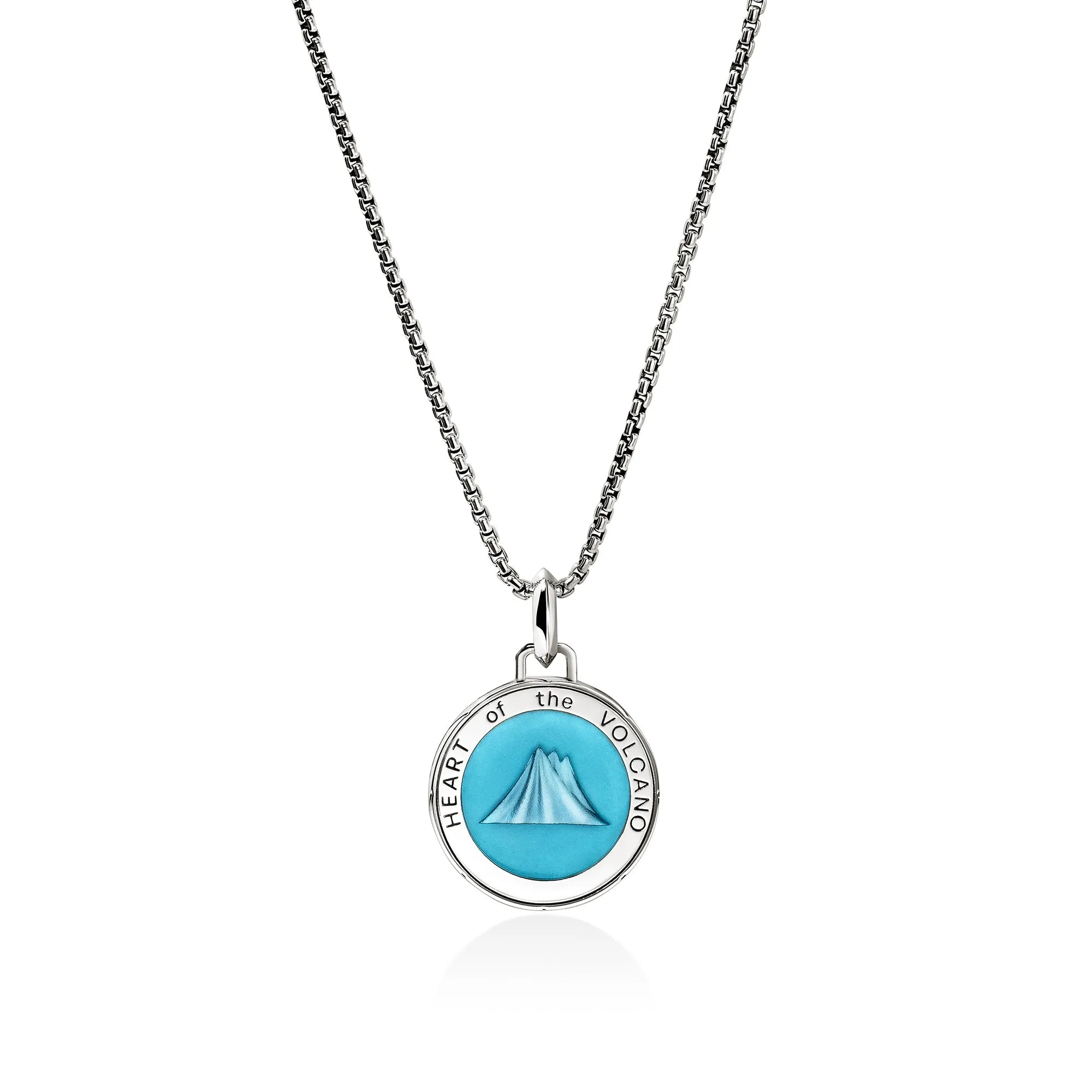 Volcano Talisman Necklace, Sterling Silver, Enamel|NM98831BU sold by John Hardy