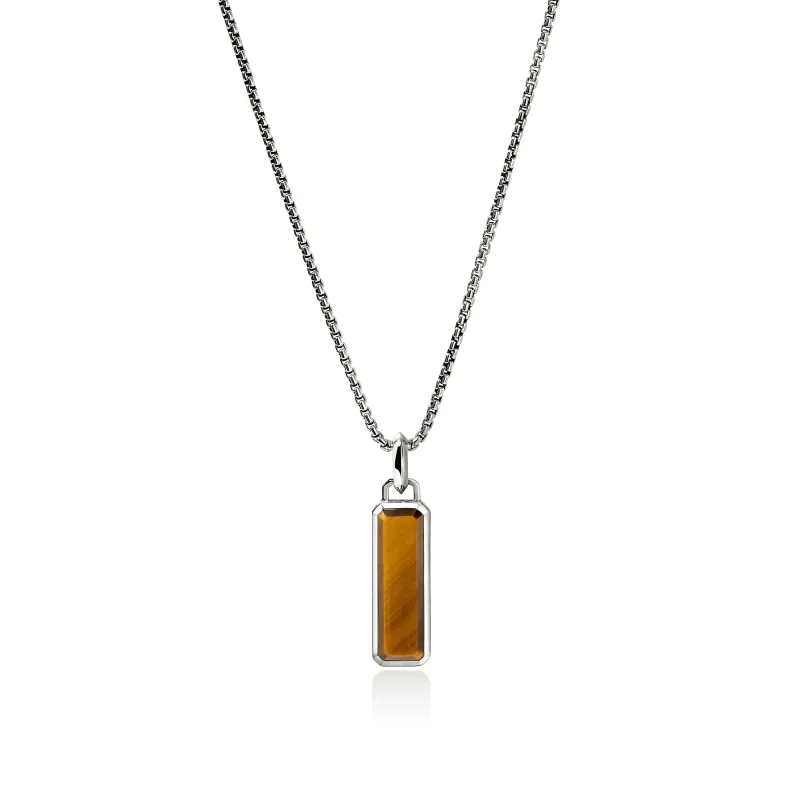 Tiger Eye Talisman Necklace, Sterling Silver|NMS988001TE sold by John Hardy