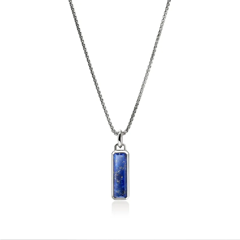 Lapis Lazuli Talisman Necklace, Sterling Silver|NMS988001LPZ sold by John Hardy