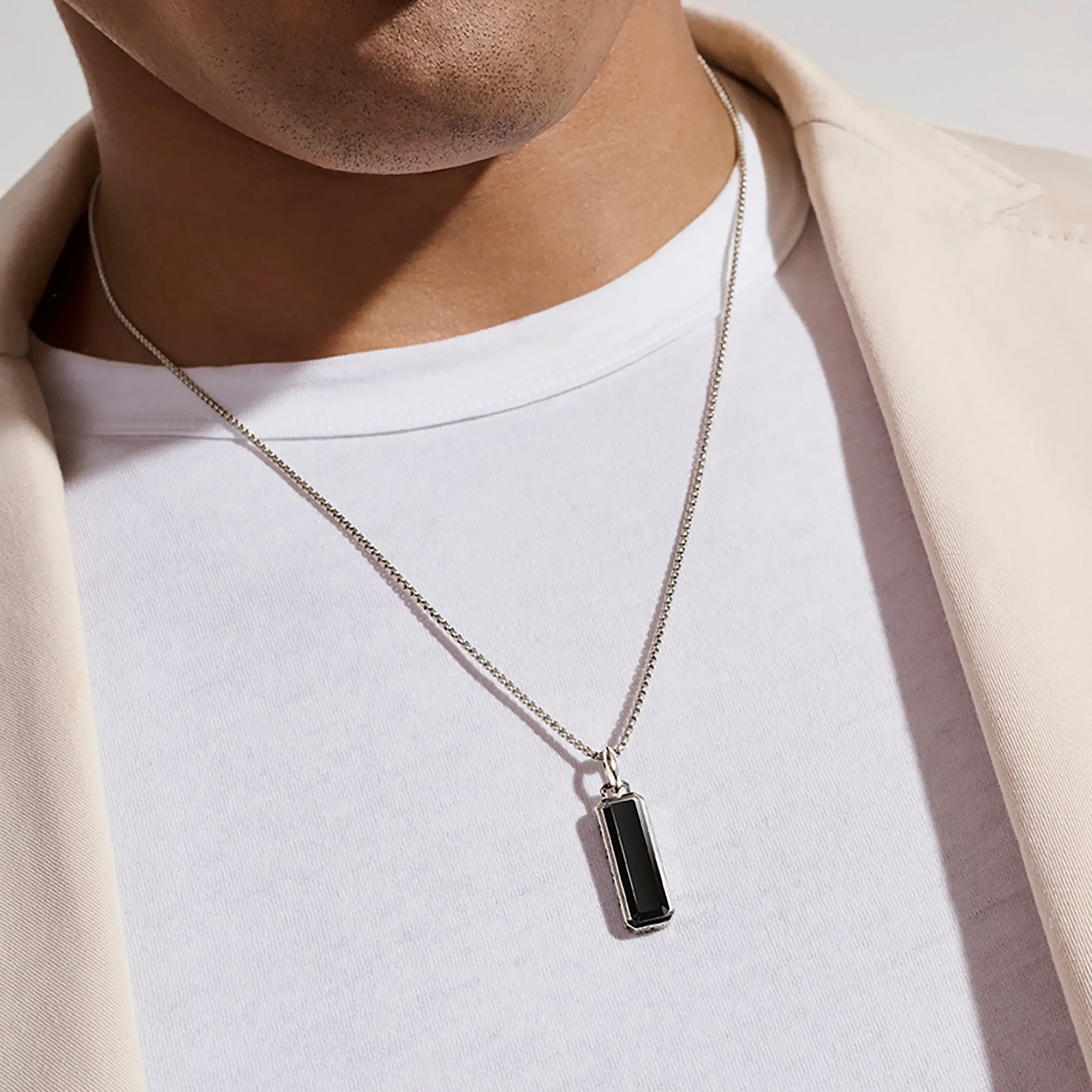 Black Onyx Talisman Necklace, Sterling Silver|NMS988001BON sold by John Hardy product image thumbnail 4