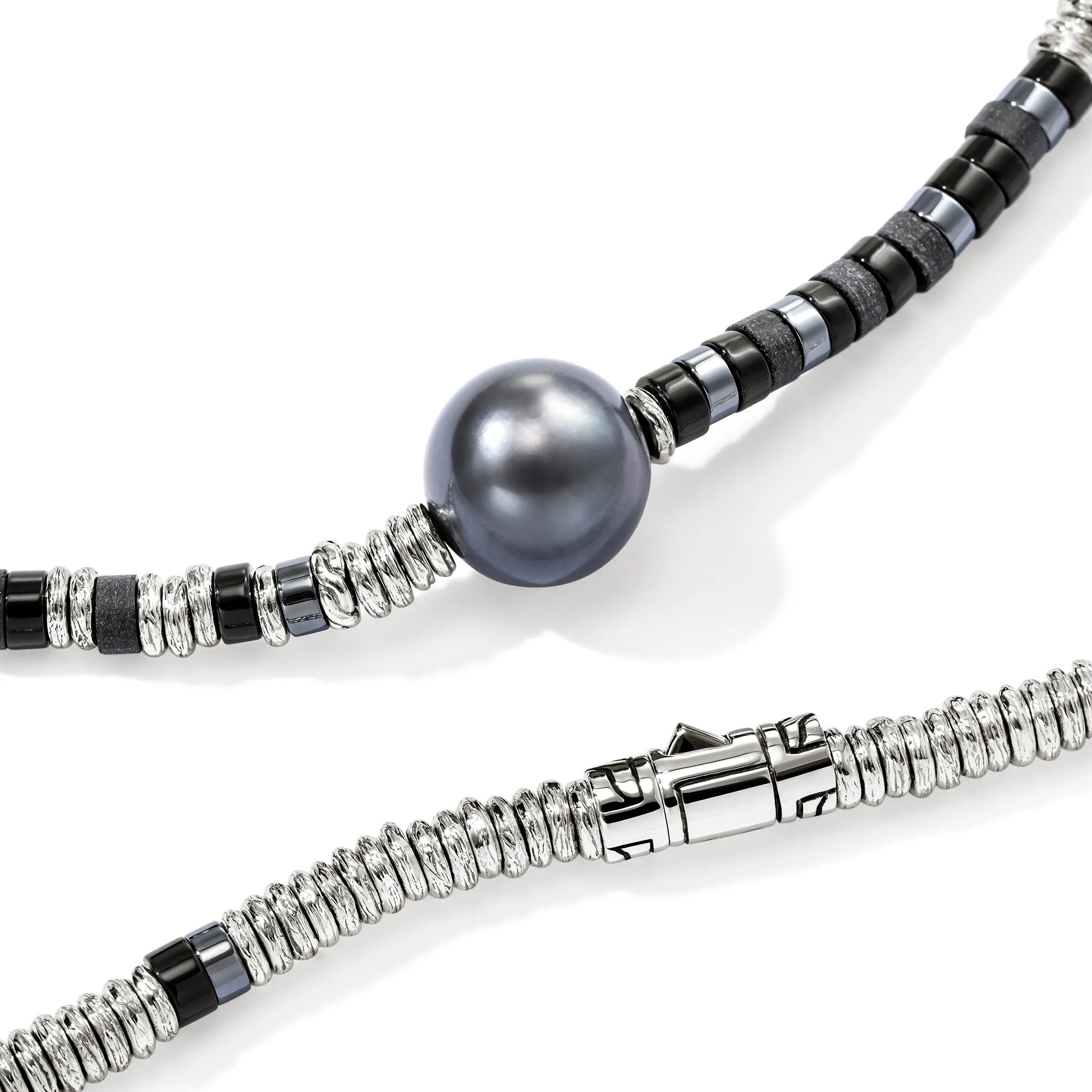 Heishi Necklace, Sterling Silver, Hardstones, Pearl|NMS987981BONHE sold by John Hardy product image thumbnail 2