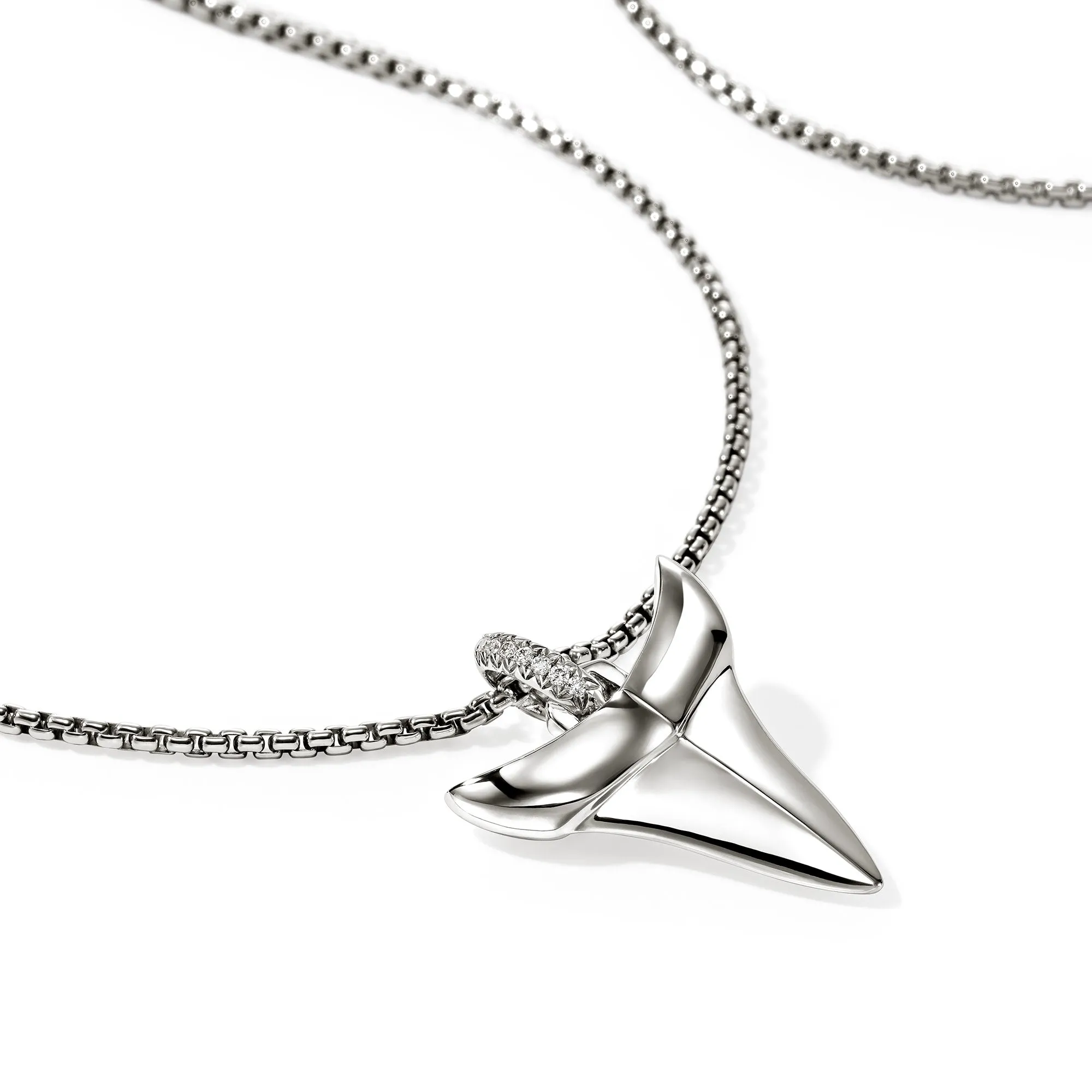 Shark Tooth Talisman Necklace, Sterling Silver, Diamonds|NMP987892DI sold by John Hardy product image thumbnail 2