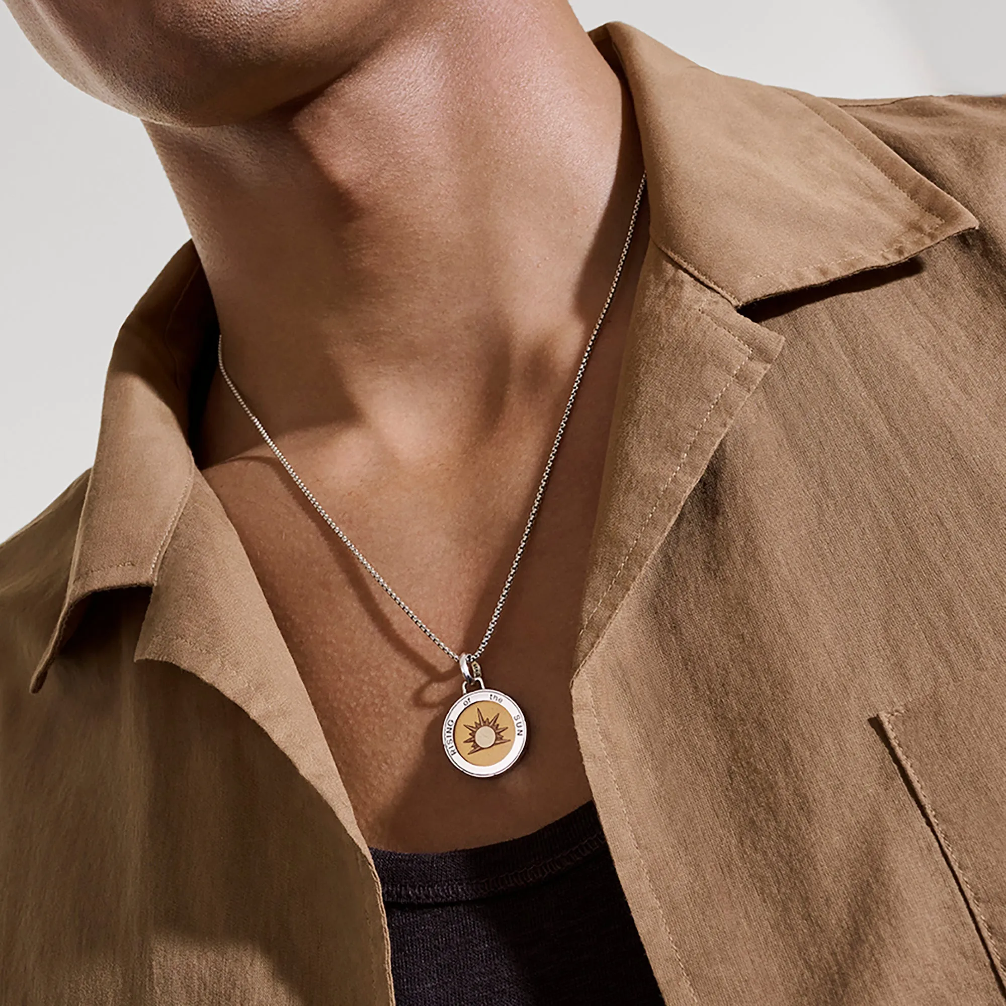 Sun Talisman Necklace, Sterling Silver, Enamel|NM98836YE sold by John Hardy product image thumbnail 4