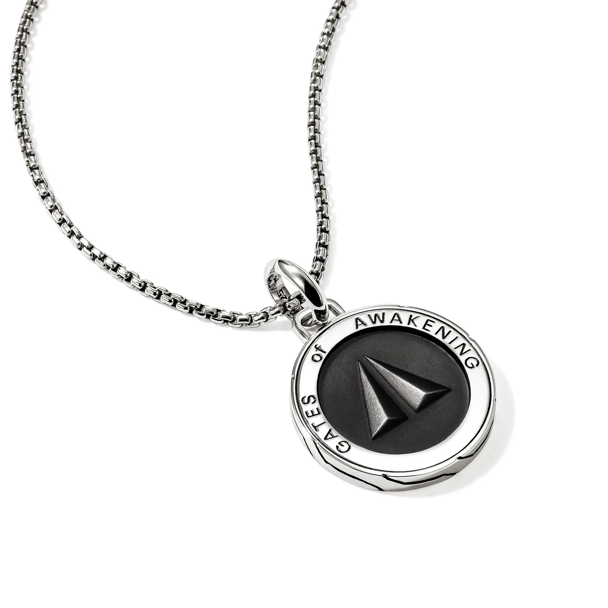 Split Gate Talisman Necklace, Sterling Silver, Enamel|NM98838GY sold by John Hardy product image thumbnail 2