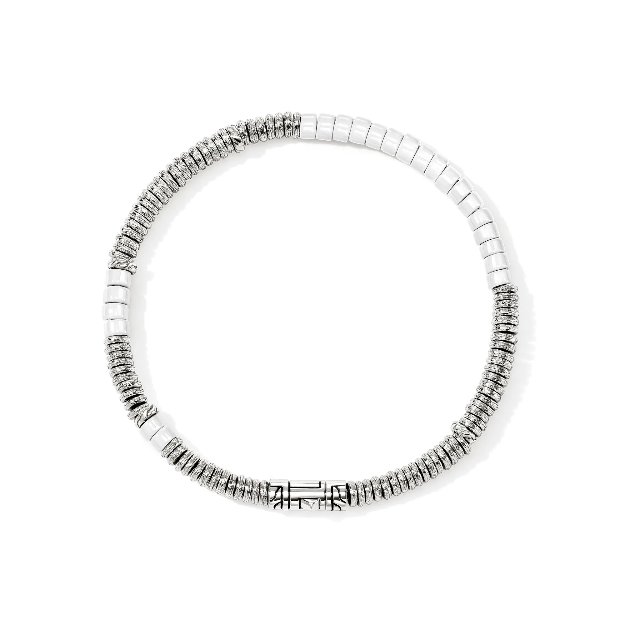 Heishi Bracelet, Sterling Silver, Enamel|BU900698WH sold by John Hardy product image thumbnail 4