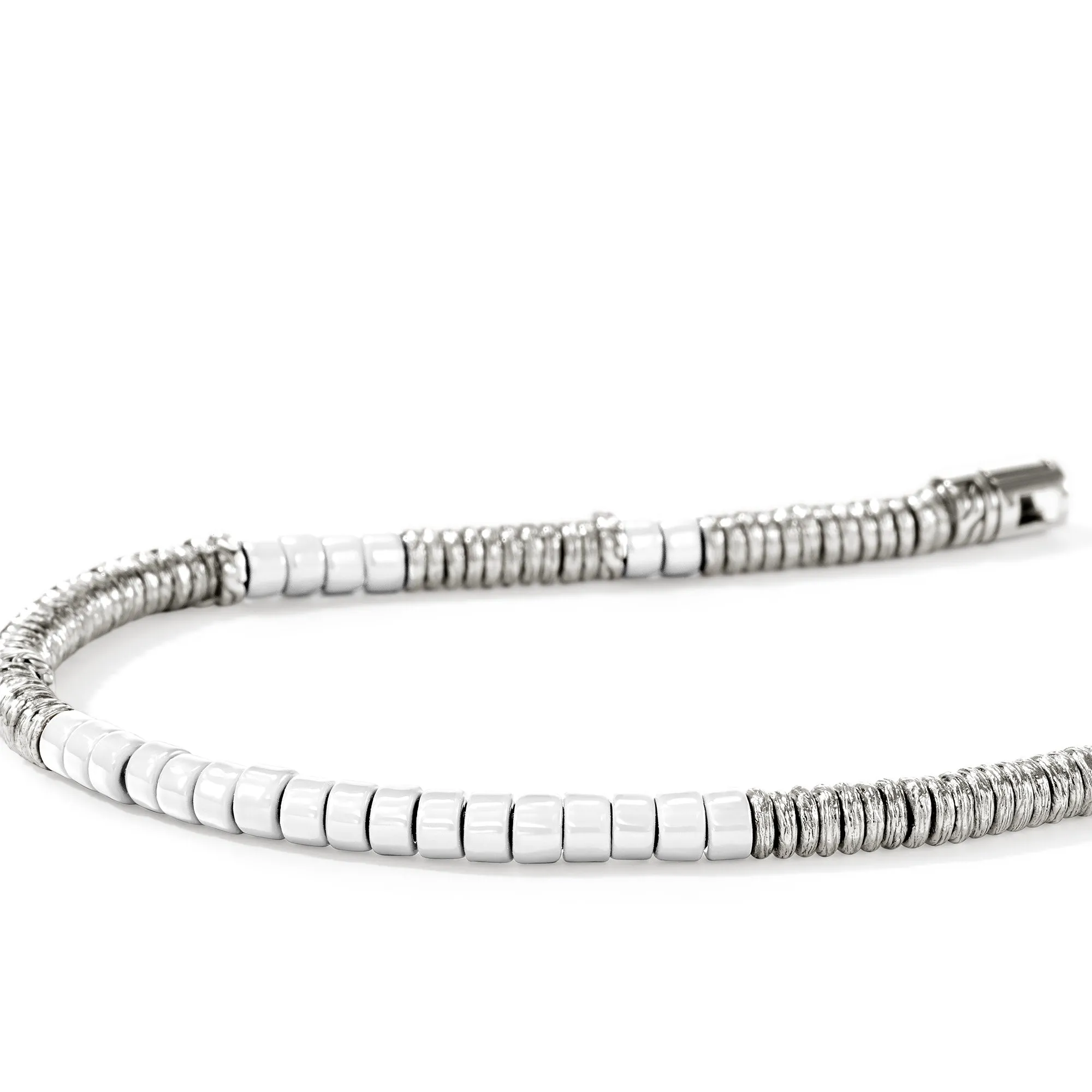 Heishi Bracelet, Sterling Silver, Enamel|BU900698WH sold by John Hardy product image thumbnail 2