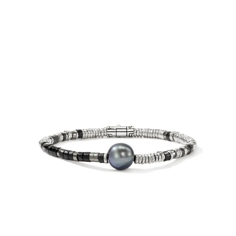 Heishi Bracelet, Sterling Silver, Hardstones, Pearl|BUS987971BONHE sold by John Hardy