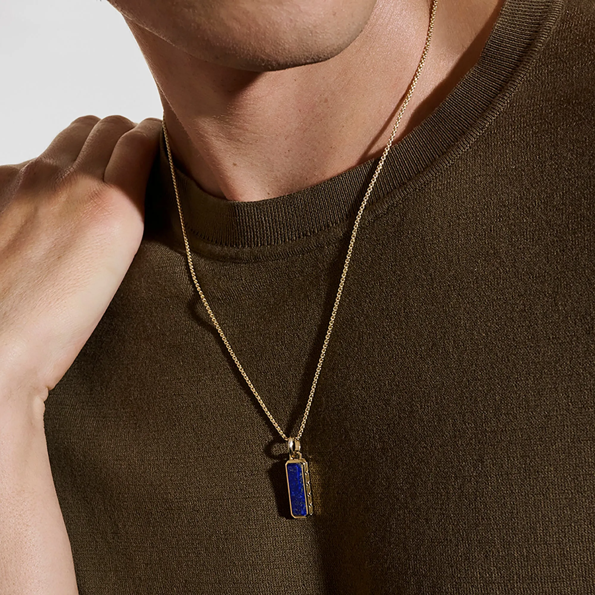 Lapis Lazuli Talisman Pendant, Gold|HMGGS988001LPZ sold by John Hardy product image thumbnail 5