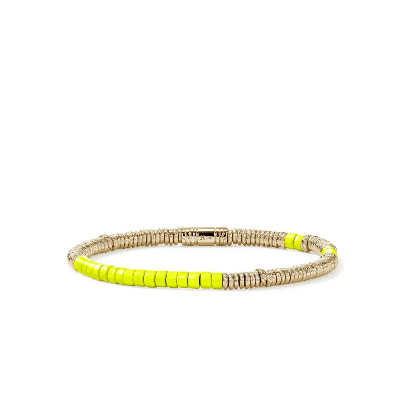 Heishi Bracelet, Gold, Enamel|BUZZ900698YE sold by John Hardy