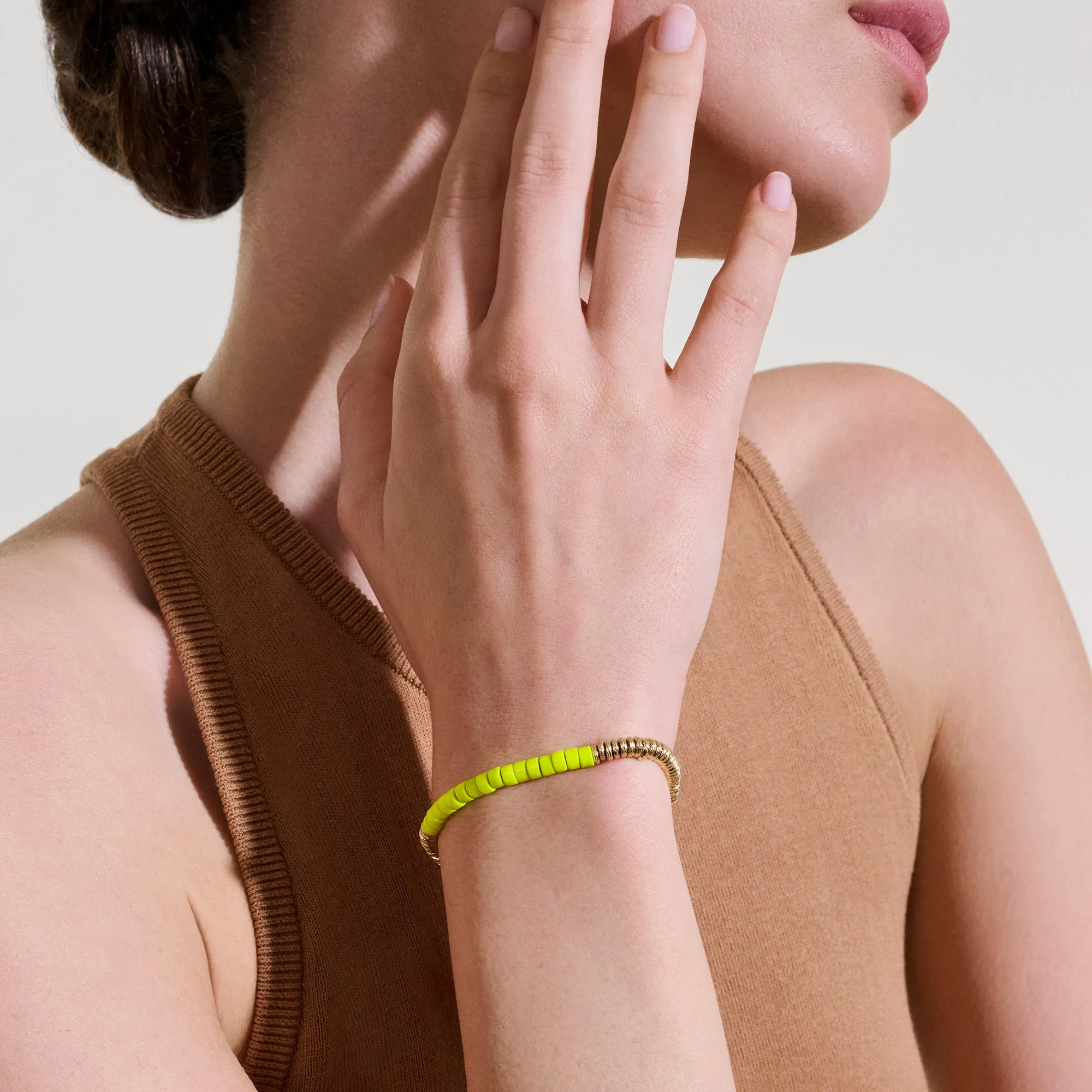 Heishi Bracelet, Gold, Enamel|BUZZ900698YE sold by John Hardy product image thumbnail 5