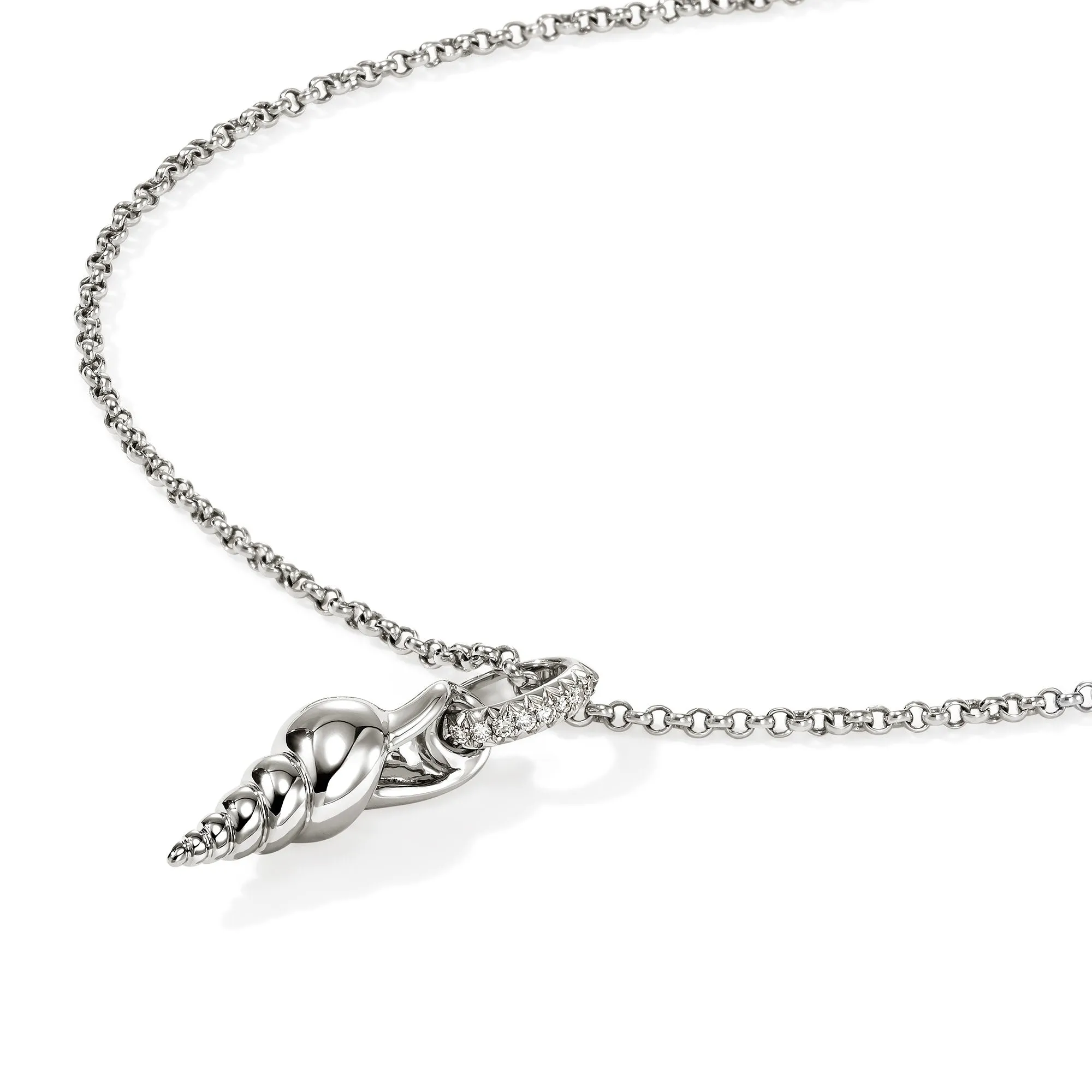 Shell Talisman Necklace, Sterling Silver, Diamonds|NBP9012142DI sold by John Hardy product image thumbnail 2