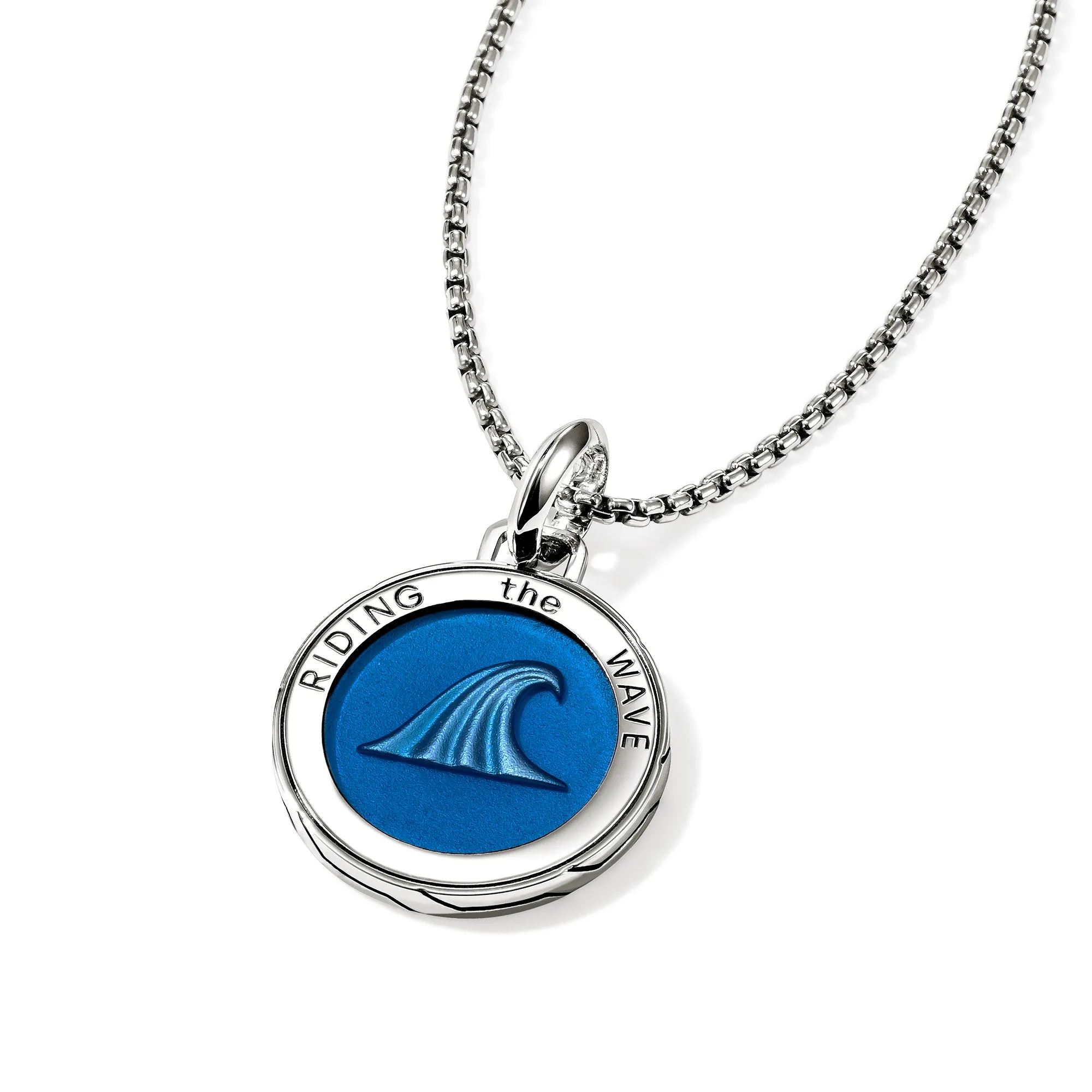 Wave Talisman Necklace, Sterling Silver, Enamel|NM98835NBU sold by John Hardy product image thumbnail 2