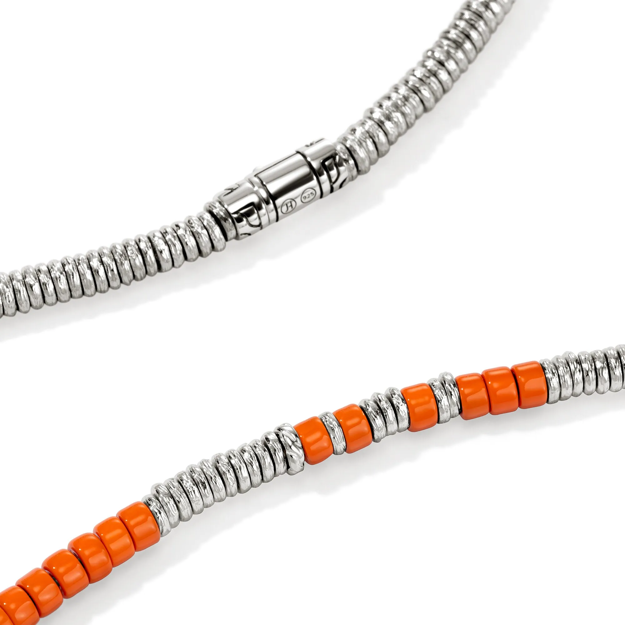 Heishi Necklace, Sterling Silver, Enamel|NM98907OR sold by John Hardy product image thumbnail 2