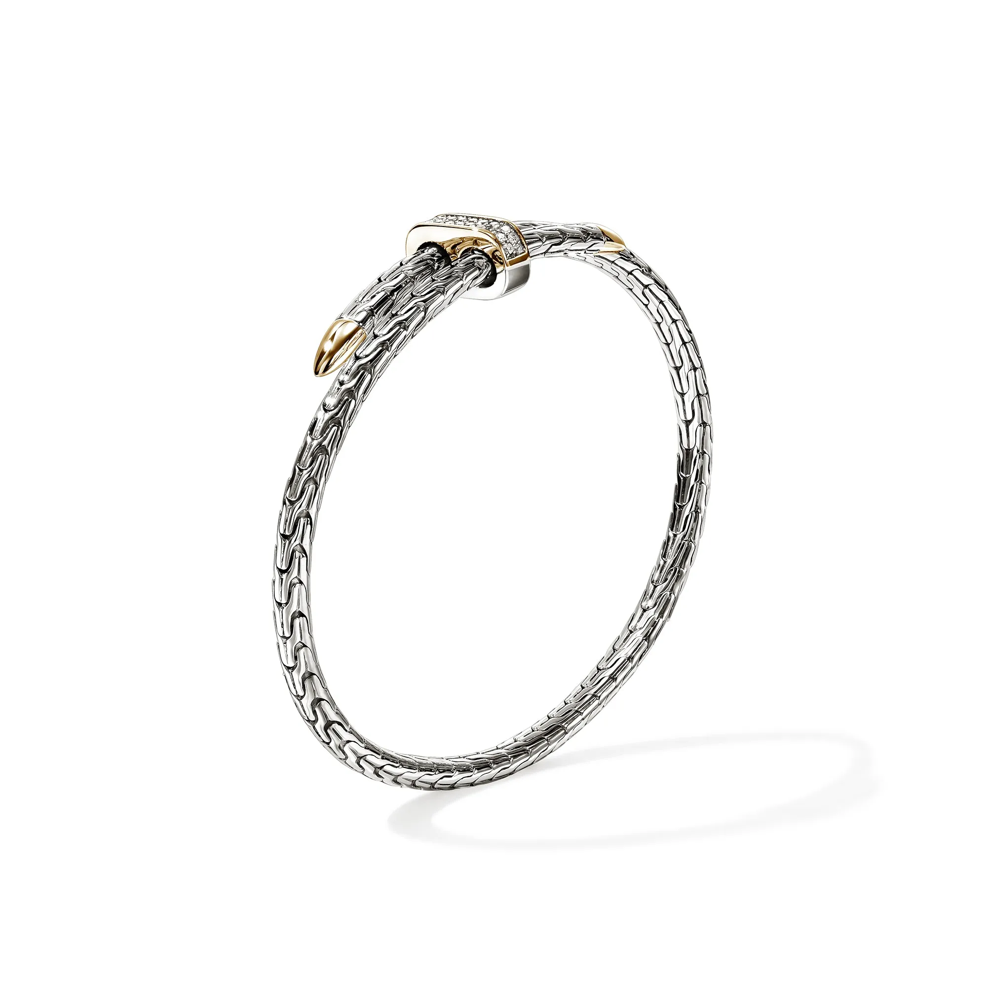 Spear Flex Cuff, Gold, Sterling Silver, Diamonds, 4MM|CZZP9878722DI sold by John Hardy product image thumbnail 3