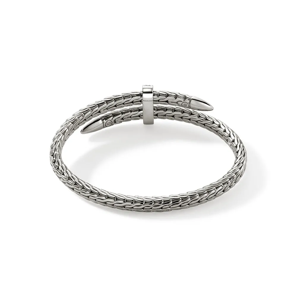 Spear Flex Cuff, Sterling Silver, Diamonds, 5.5MM|CBP9011072DI sold by John Hardy product image thumbnail 4