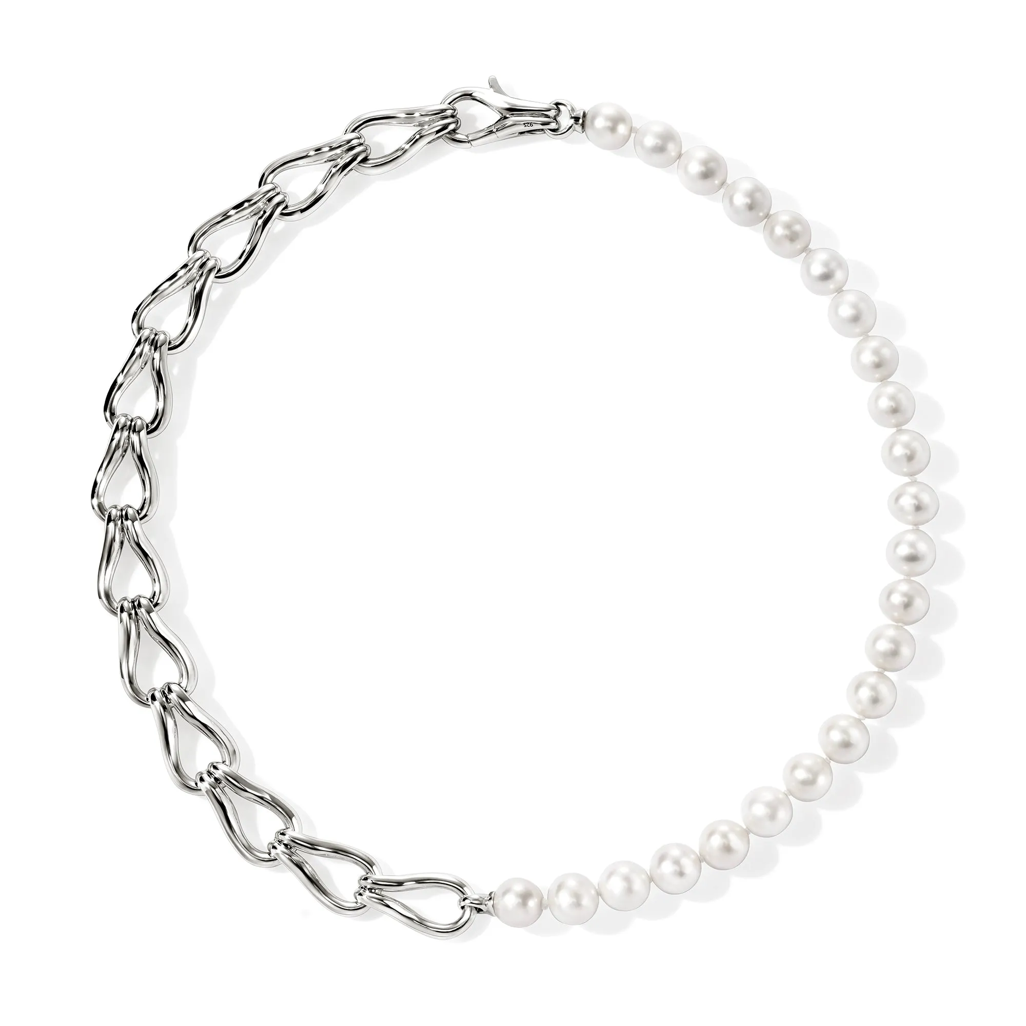 Surf Necklace, Sterling Silver, Pearls|NB895141 sold by John Hardy product image thumbnail 3
