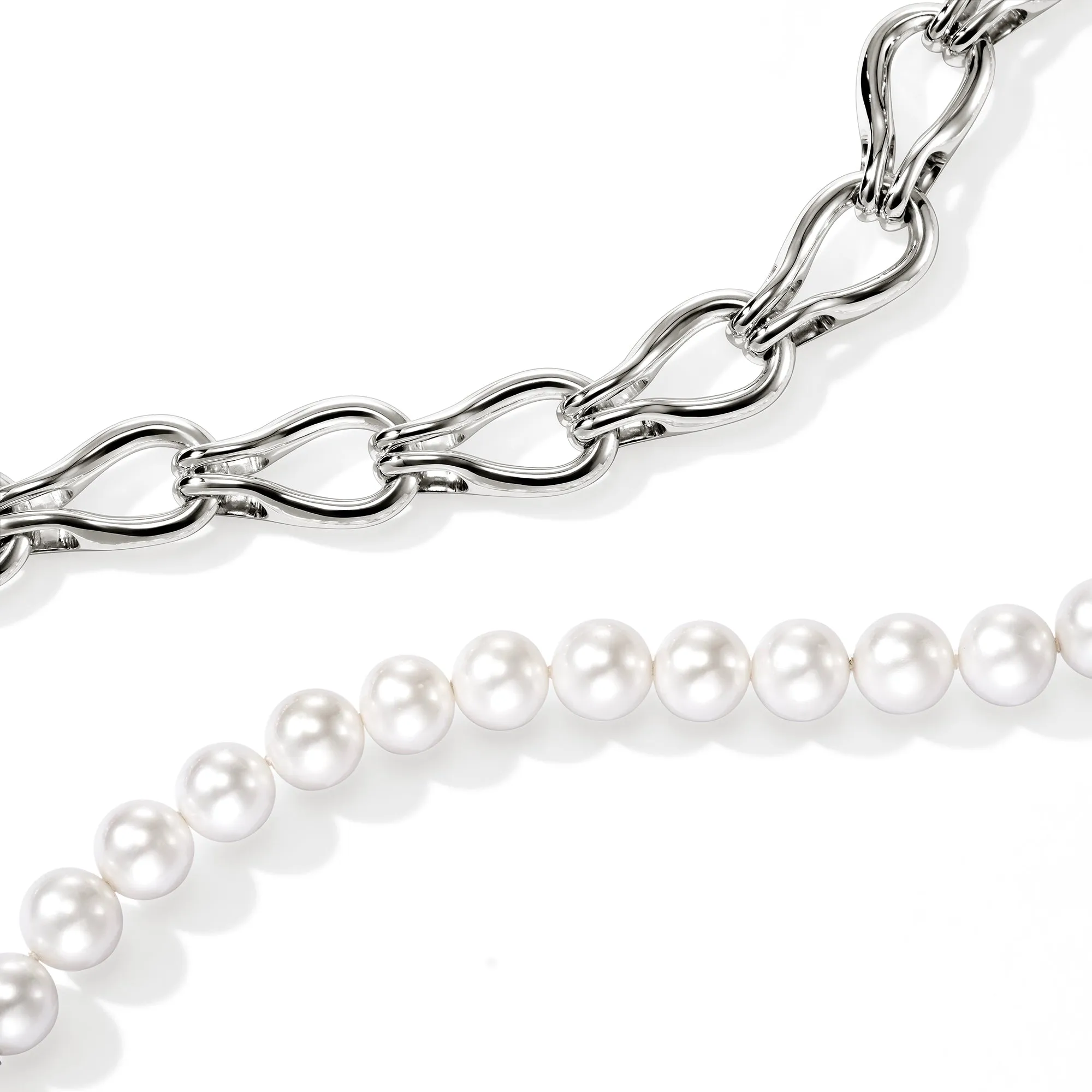 Surf Necklace, Sterling Silver, Pearls|NB895141 sold by John Hardy product image thumbnail 2