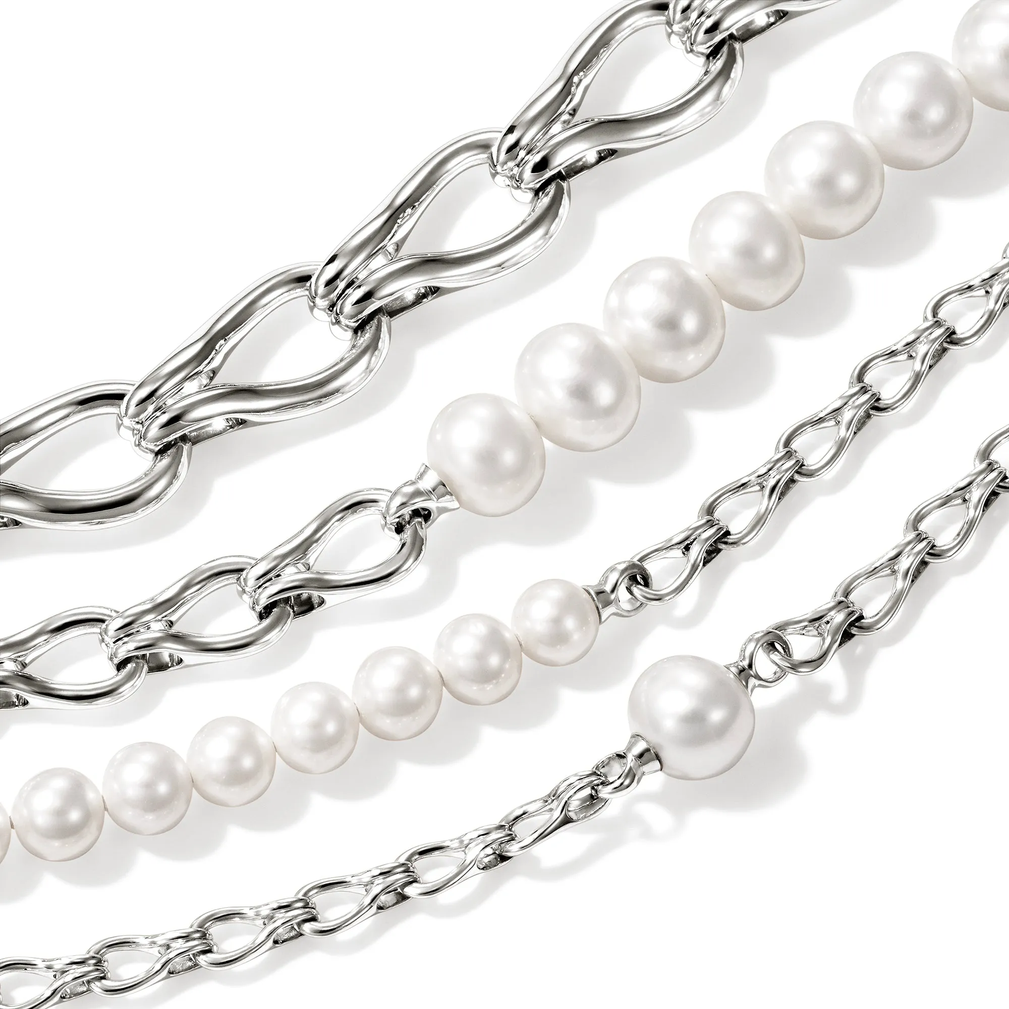 Surf Multi-Layer Necklace, Sterling Silver, Pearls|NB895101 sold by John Hardy product image thumbnail 2