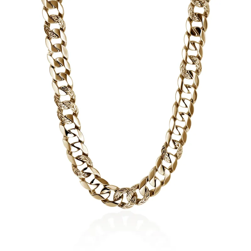 Curb Chain Necklace, Gold, 14MM|NMGG98815 sold by John Hardy