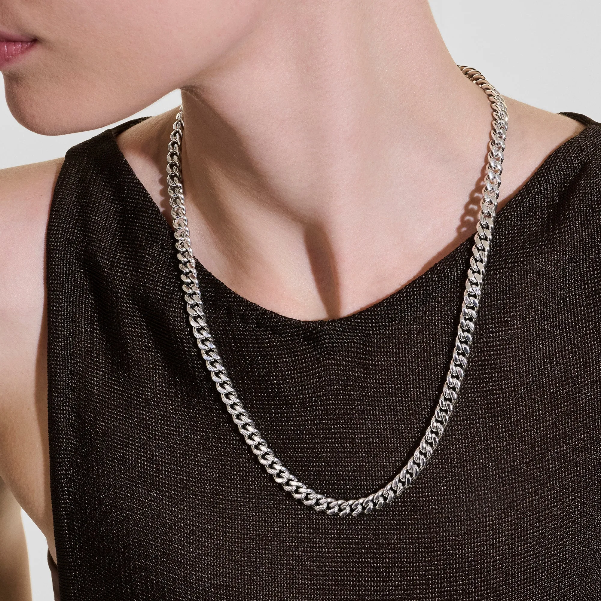 Curb Chain Necklace, Sterling Silver, 7MM|NM98813 sold by John Hardy product image thumbnail 4