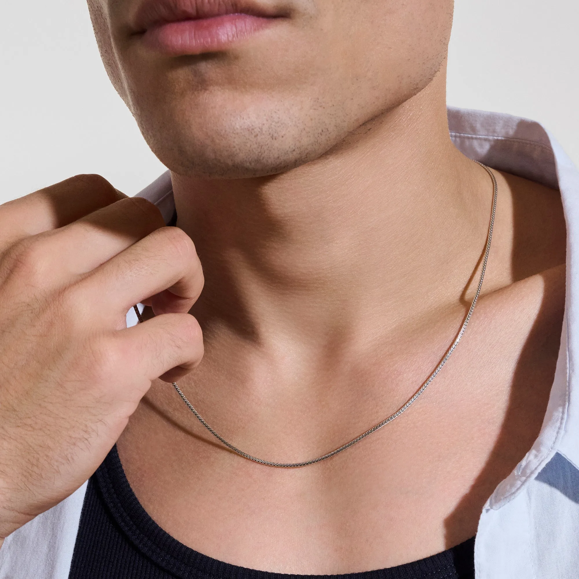 Icon Mini Necklace, Sterling Silver, 1.8MM|NM98891 sold by John Hardy product image thumbnail 3