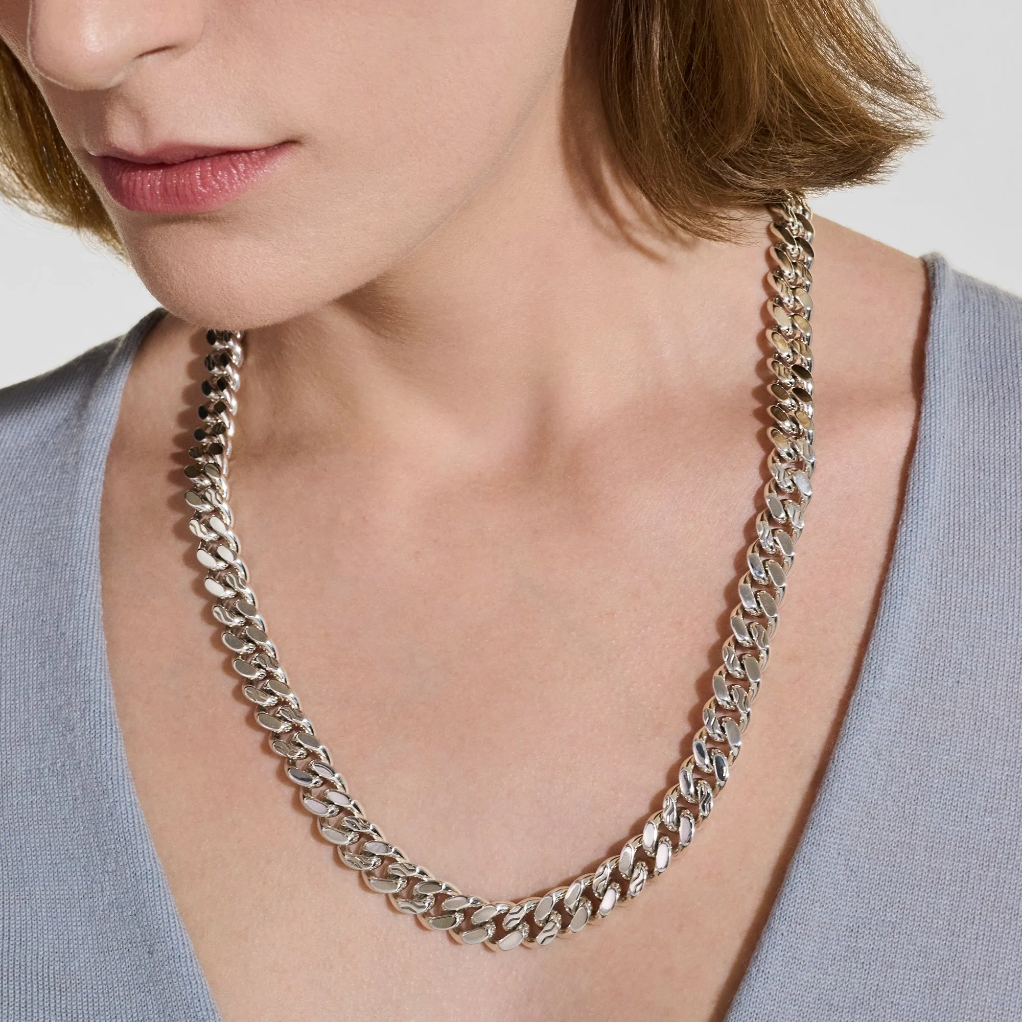 Curb Chain Necklace, Sterling Silver, 11MM|NM98814 sold by John Hardy product image thumbnail 4